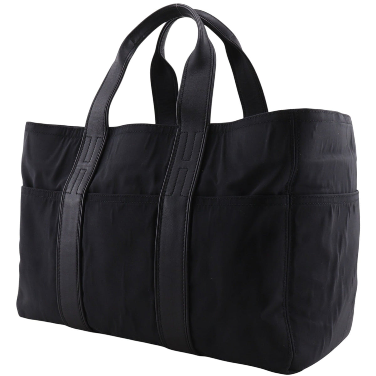 Hermes Acapulco Black Nylon Handbag (Pre-Owned)