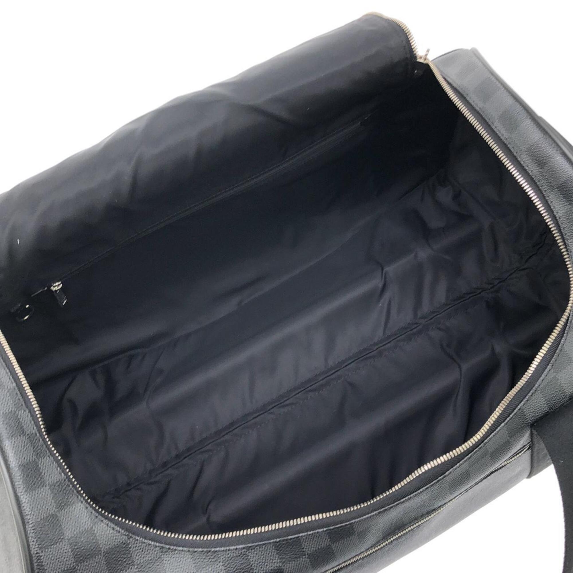 Louis Vuitton Graphite Coated Canvas Boston Bag (Pre-Owned)