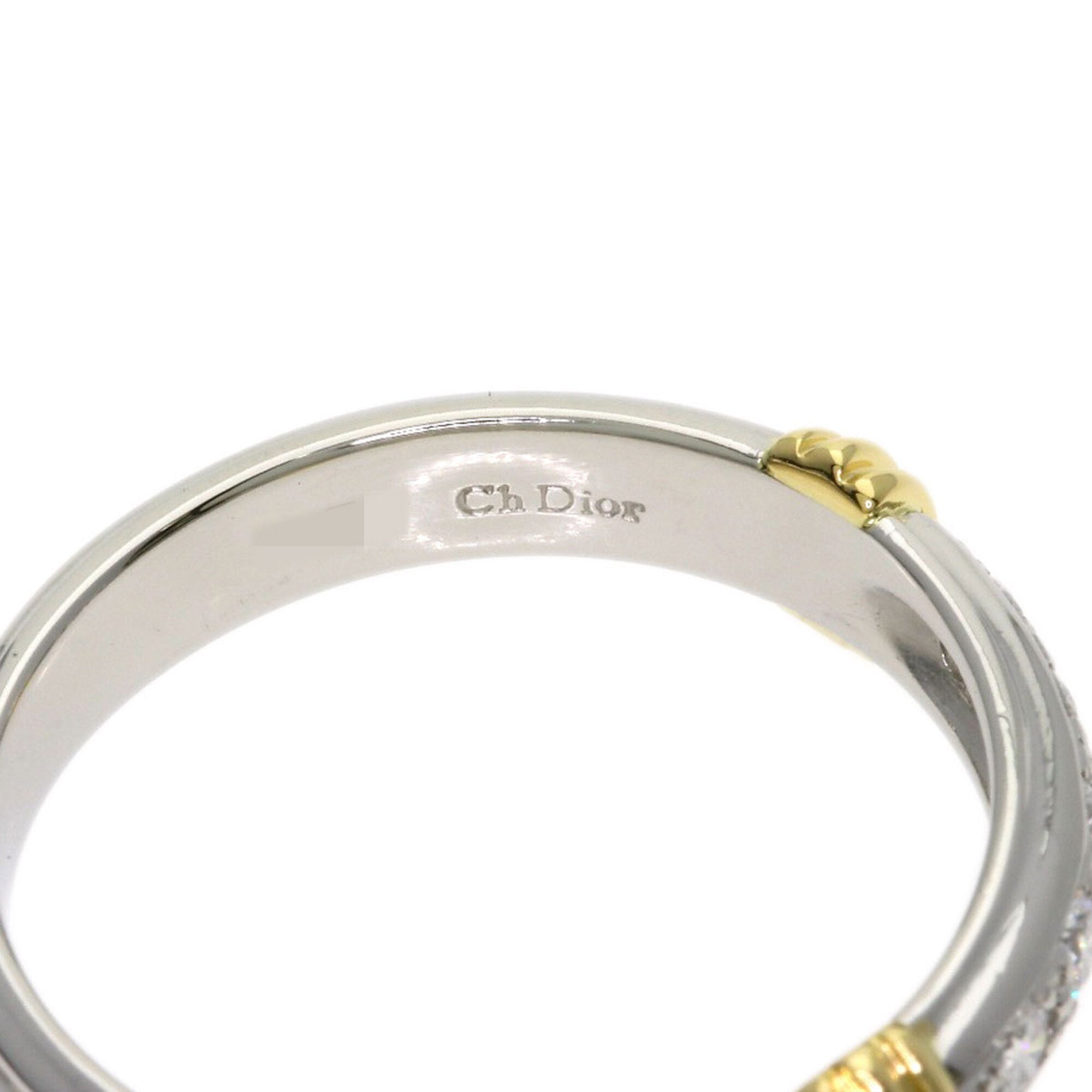 Christian Dior Yellow Gold (18K) Platinum 950 Band Ring (Pre-Owned)