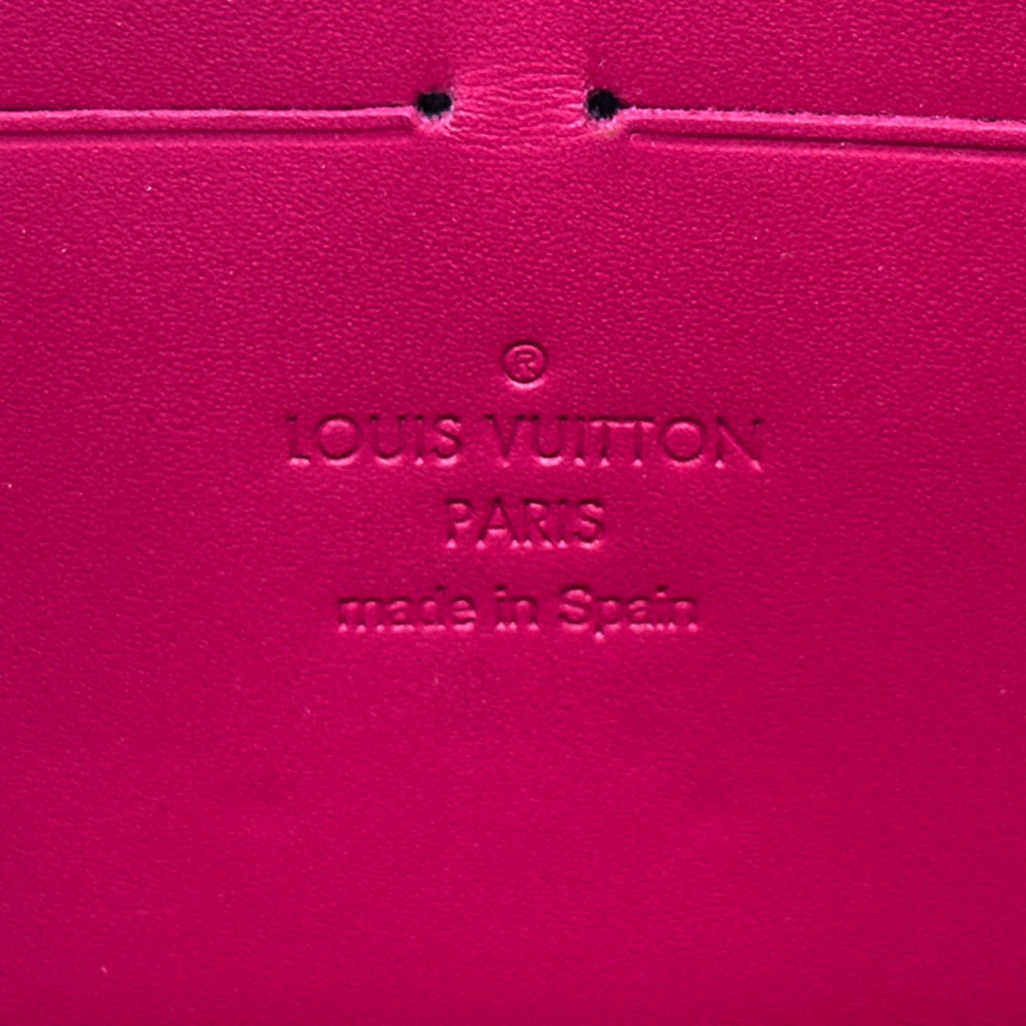 Louis Vuitton Indian Rose Pink Monogram Vernis Long Wallet (Bi-Fold) (Pre-Owned)