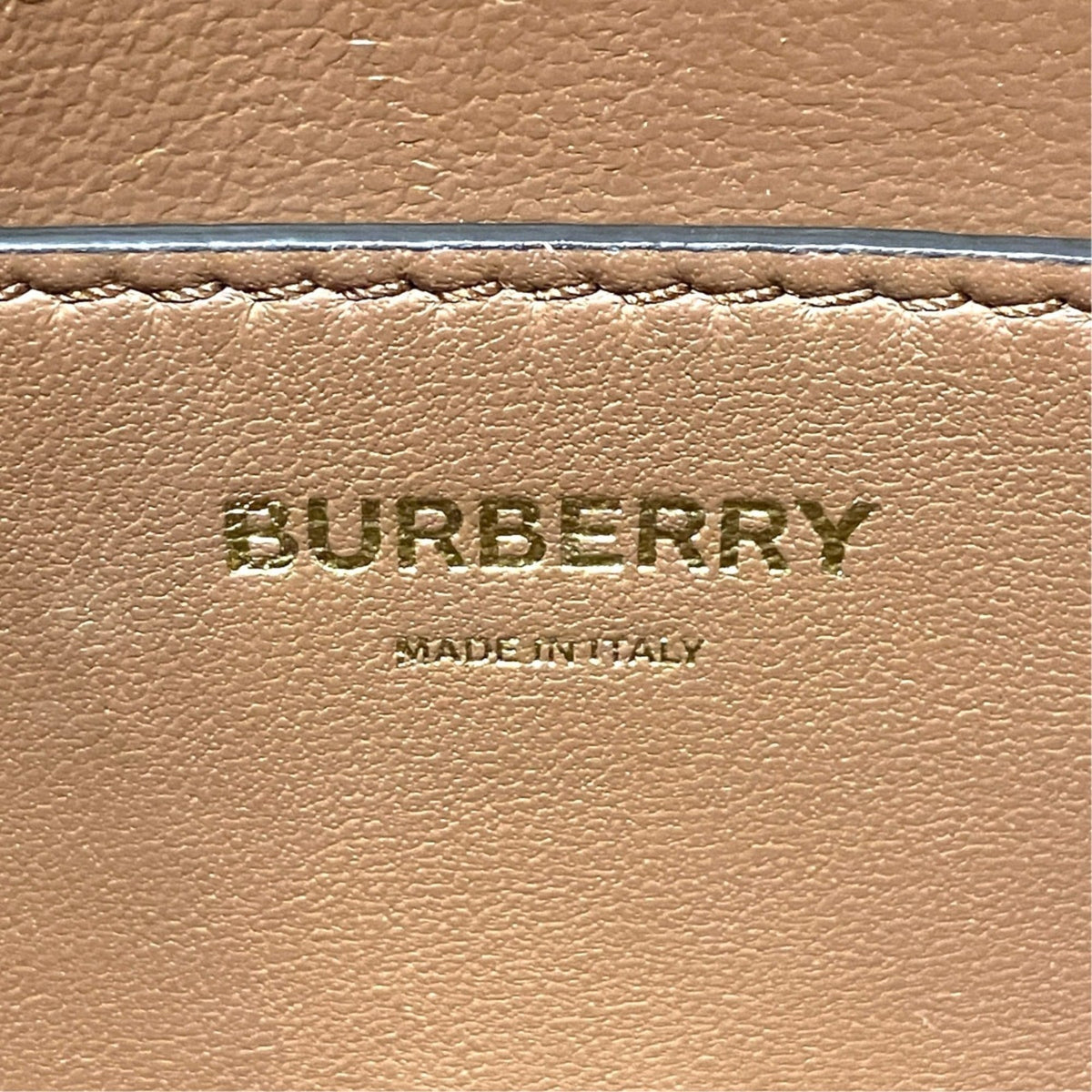 Burberry Ivory Canvas Leather Shoulder Bag (Pre-Owned)