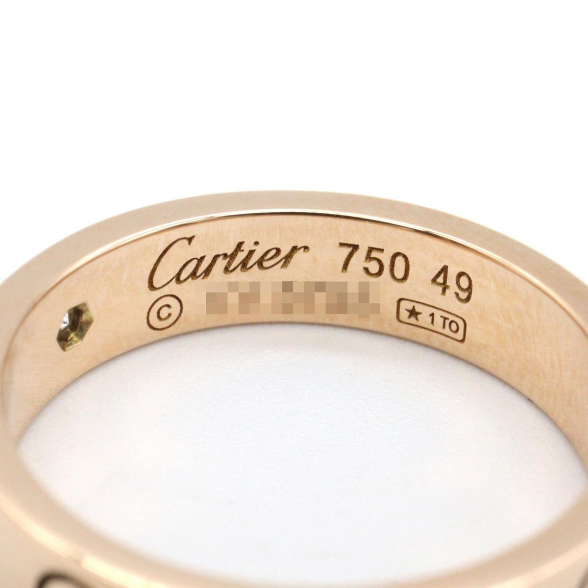 Cartier Gold Clear Pink Gold (18K) Band Ring (Pre-Owned)