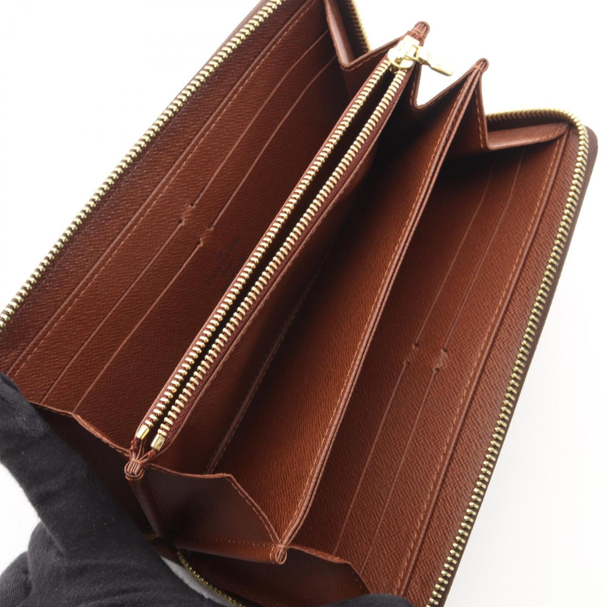 Louis Vuitton Monogram Brown Pvc Long Wallet (Tri-Fold) (Pre-Owned)