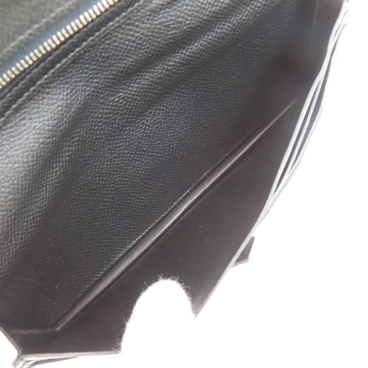 Hermes Black Epsom Leather Coin Purse/Coin Case (Pre-Owned)