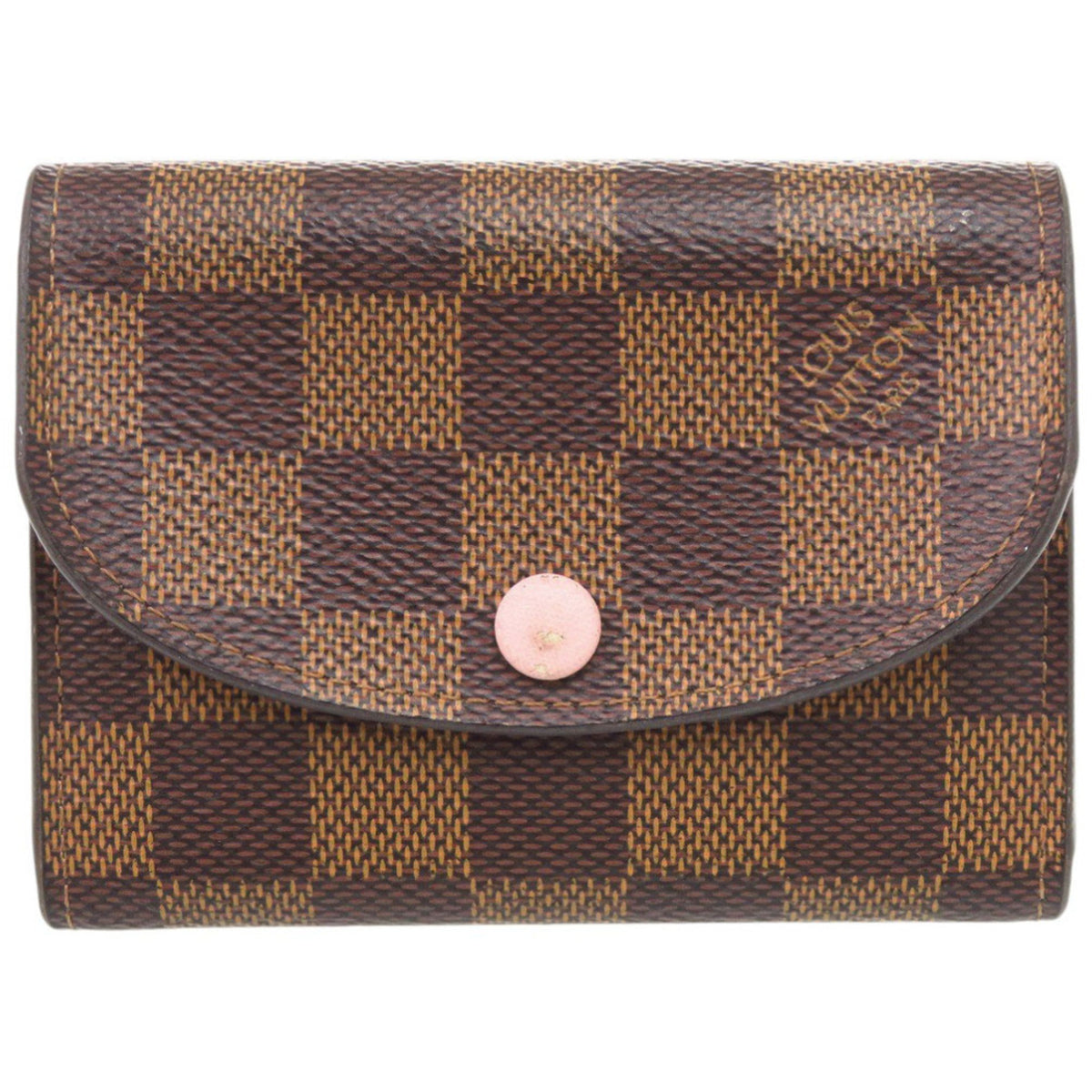 Louis Vuitton Brown Rose Ballerine Damier Canvas Coin Purse/Coin Case (Pre-Owned)