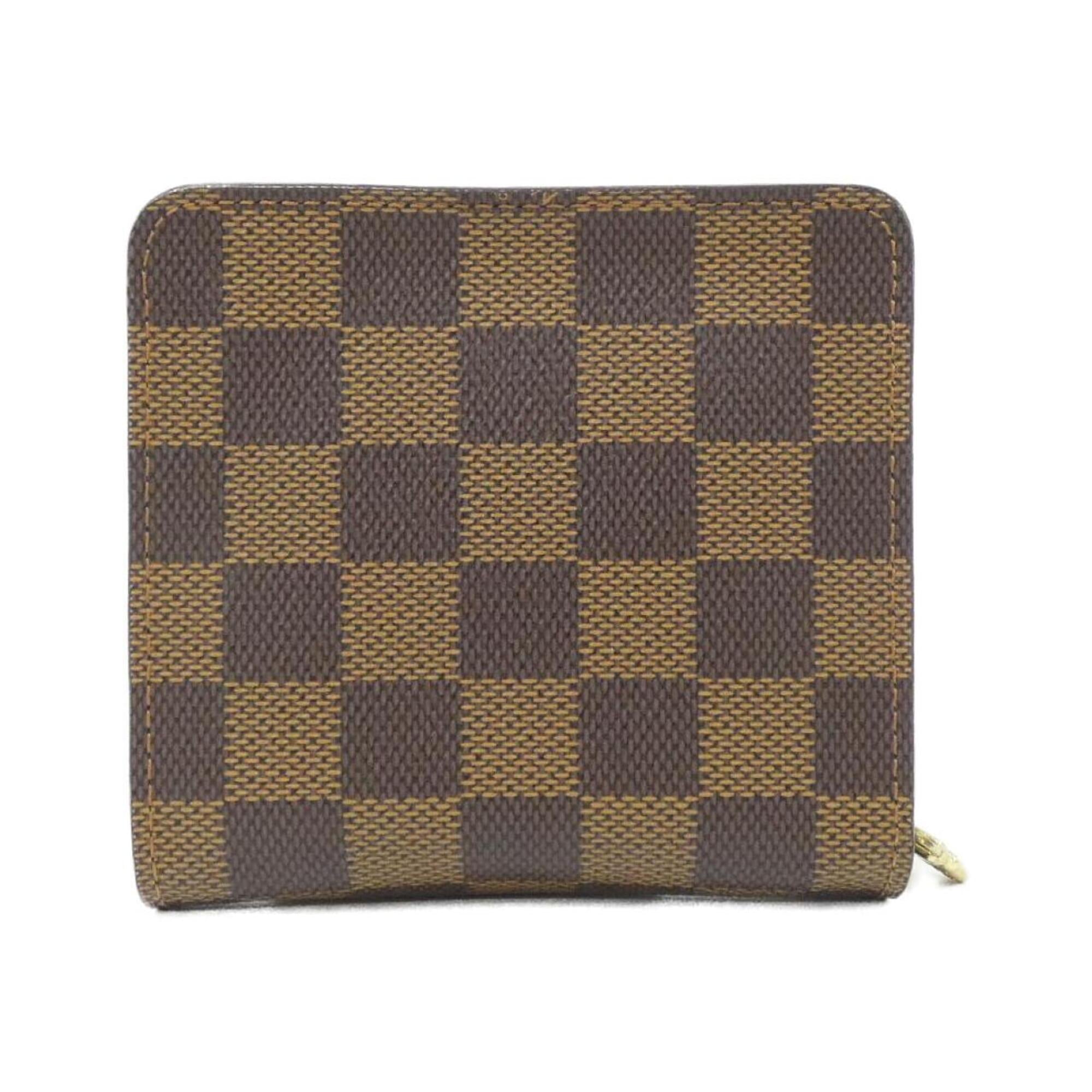Louis Vuitton Damier Ebene Coated Canvas Wallet (Bi-Fold) (Pre-Owned)