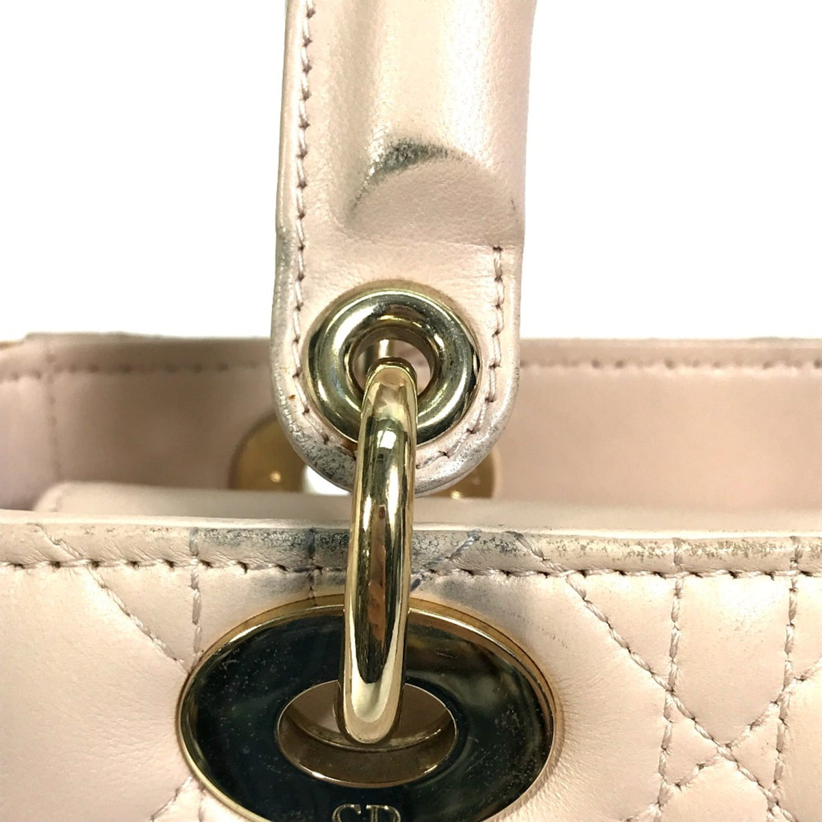 Christian Dior Beige Leather Handbag (Pre-Owned)