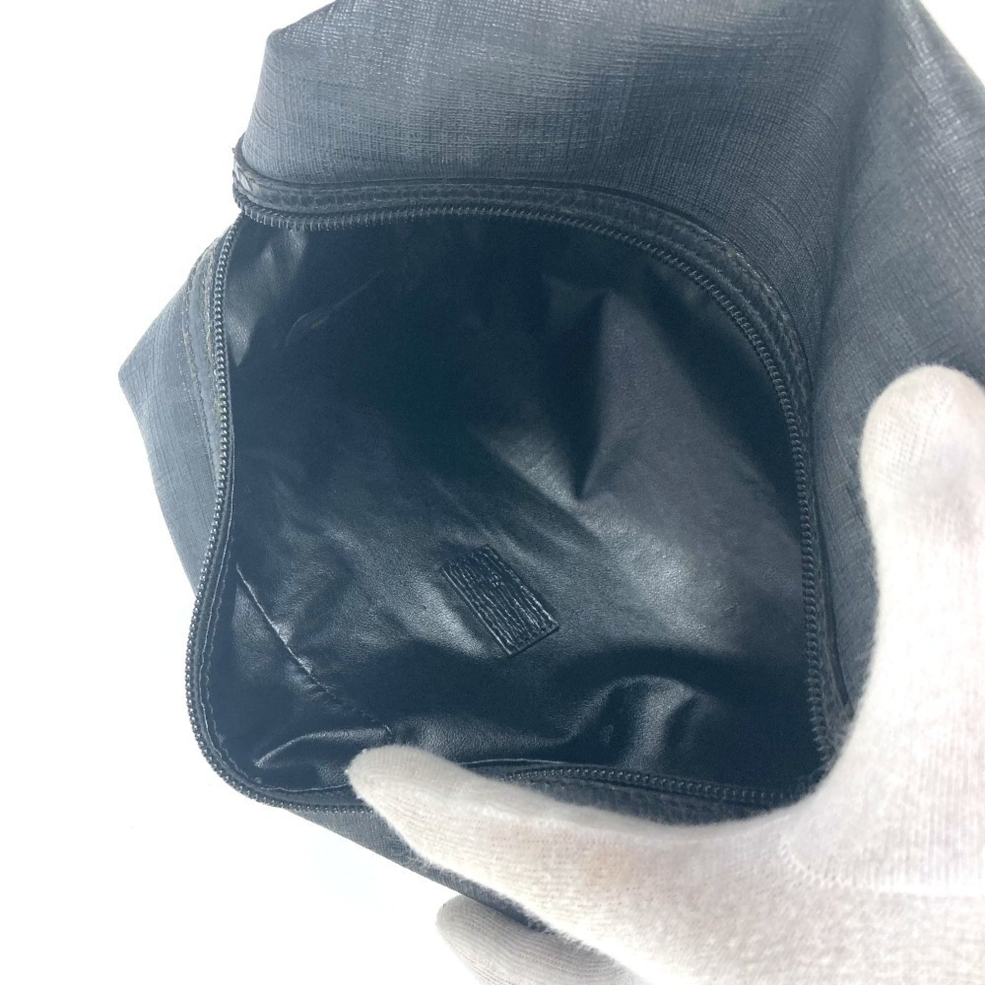 Fendi Zucca Black Pvc Pouch (Pre-Owned)