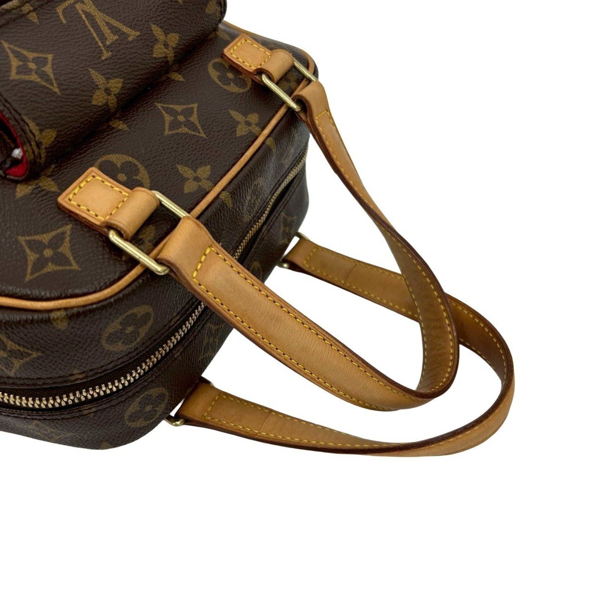 Louis Vuitton Brown Leather Pvc Boston Bag Handbag (Pre-Owned)