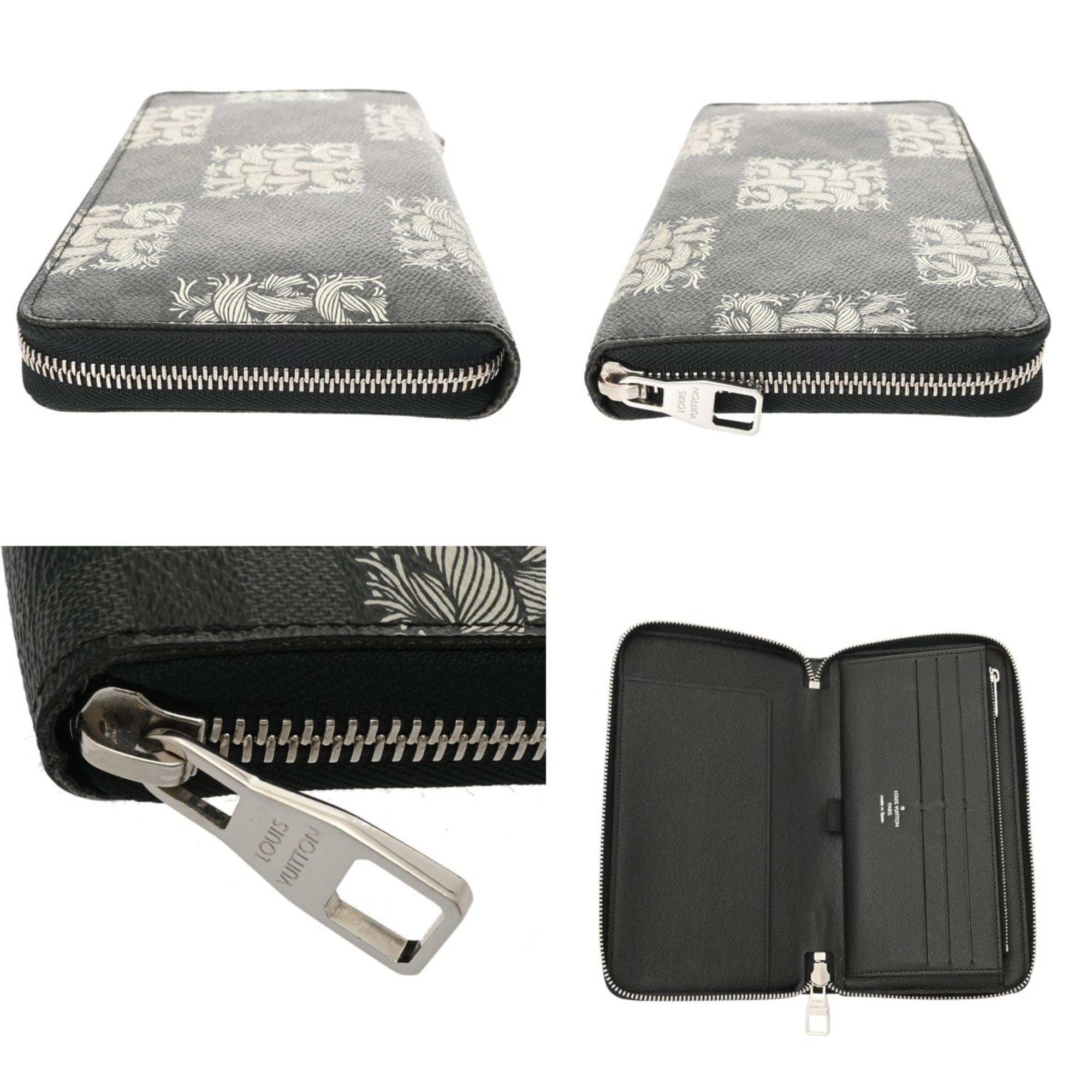 Louis Vuitton Black Damier Graphite Long Wallet (Bi-Fold) (Pre-Owned)