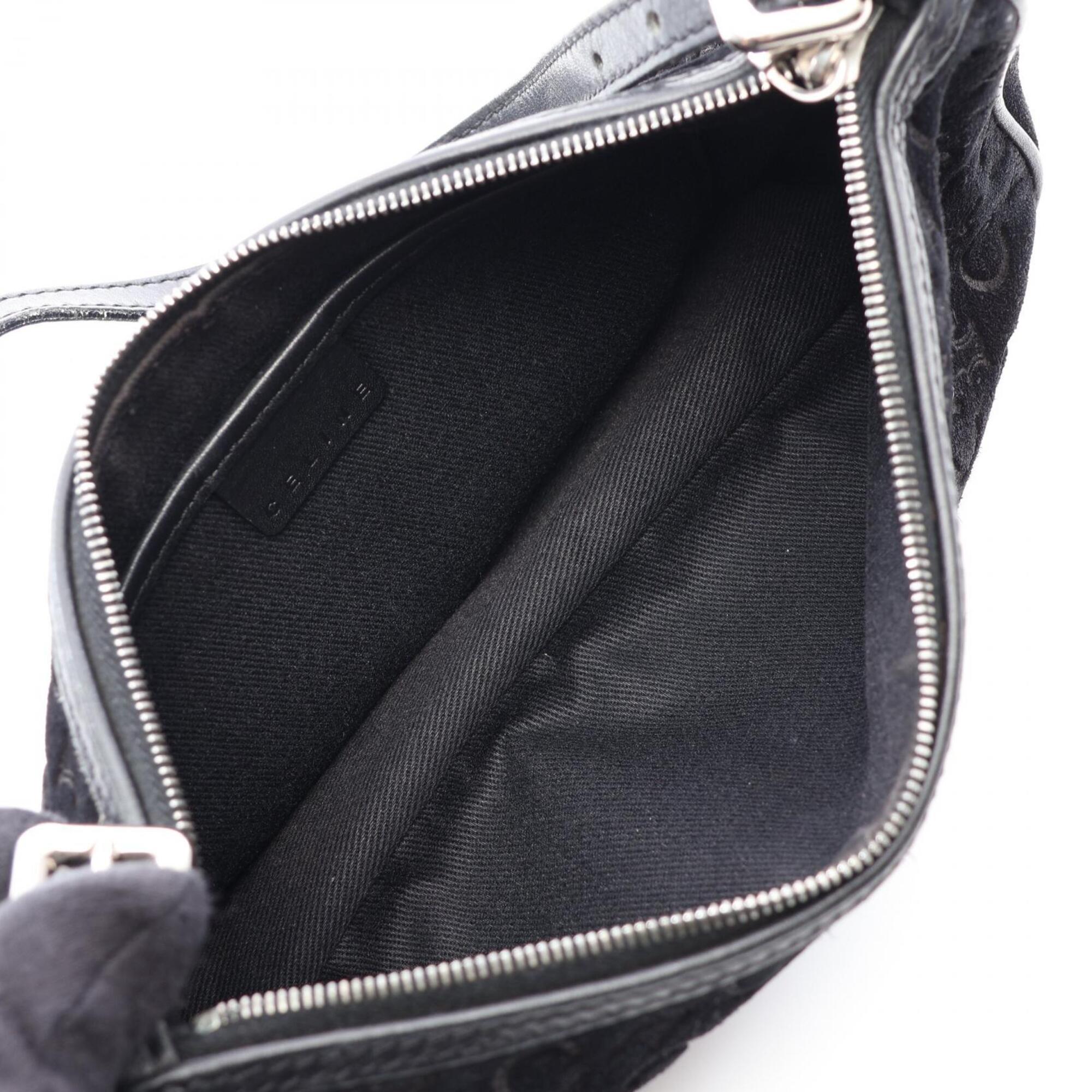 Celine Black Suede Leather Handbag (Pre-Owned)