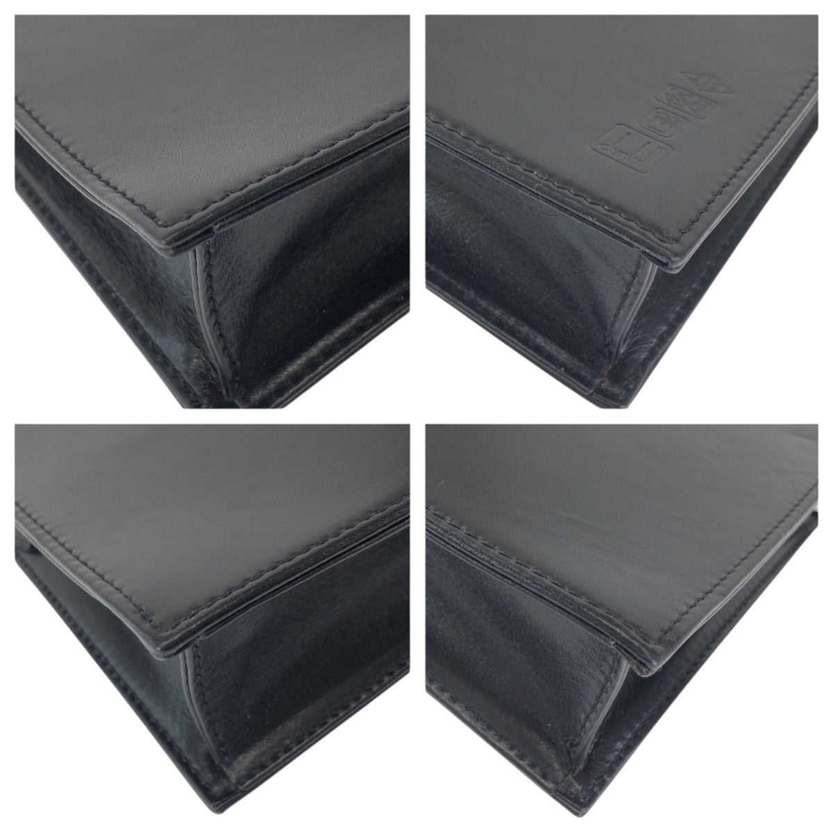 Dunhill Black Leather Clutch Bag (Pre-Owned)