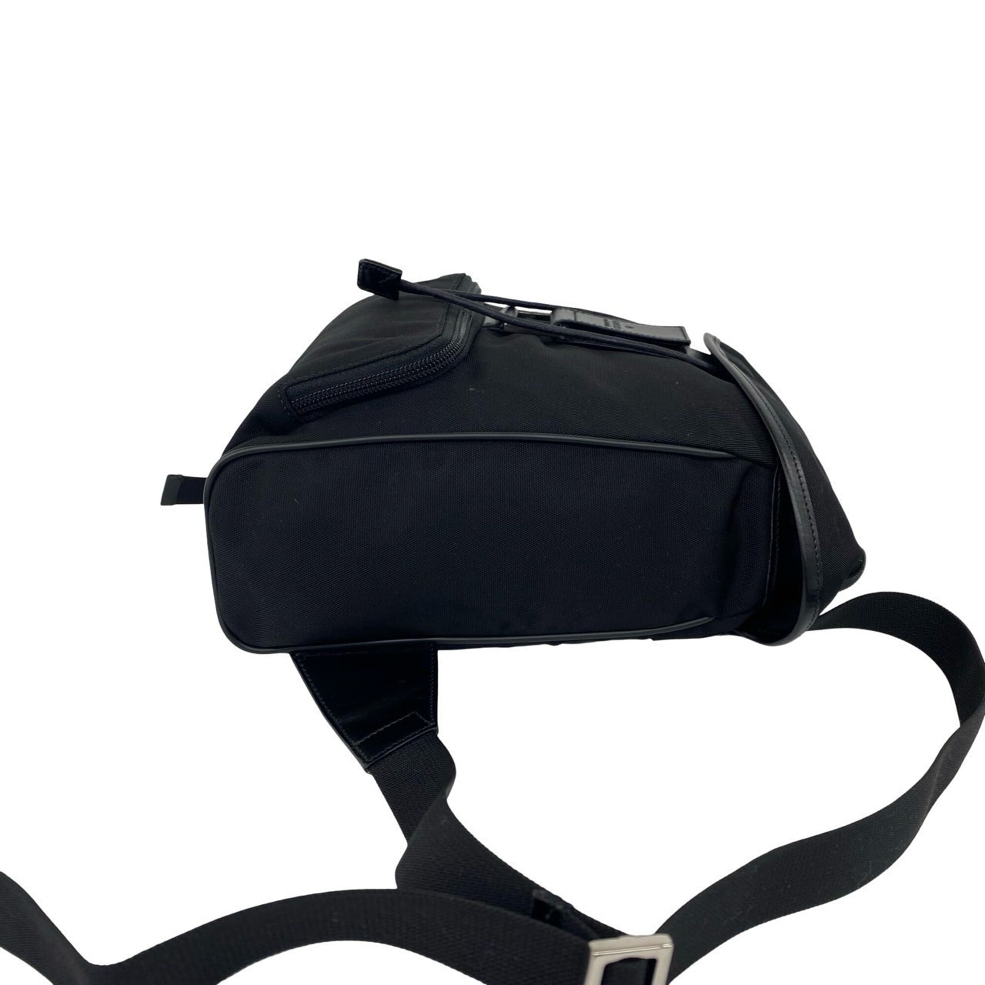 Gucci Black Nylon Leather Backpack (Pre-Owned)