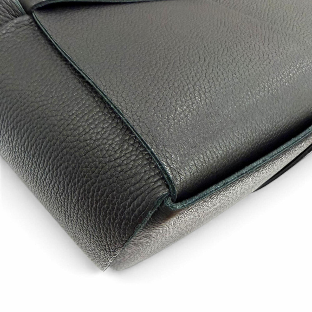 Bottega Veneta Black Leather Handbag Pouch Tote Bag (Pre-Owned)