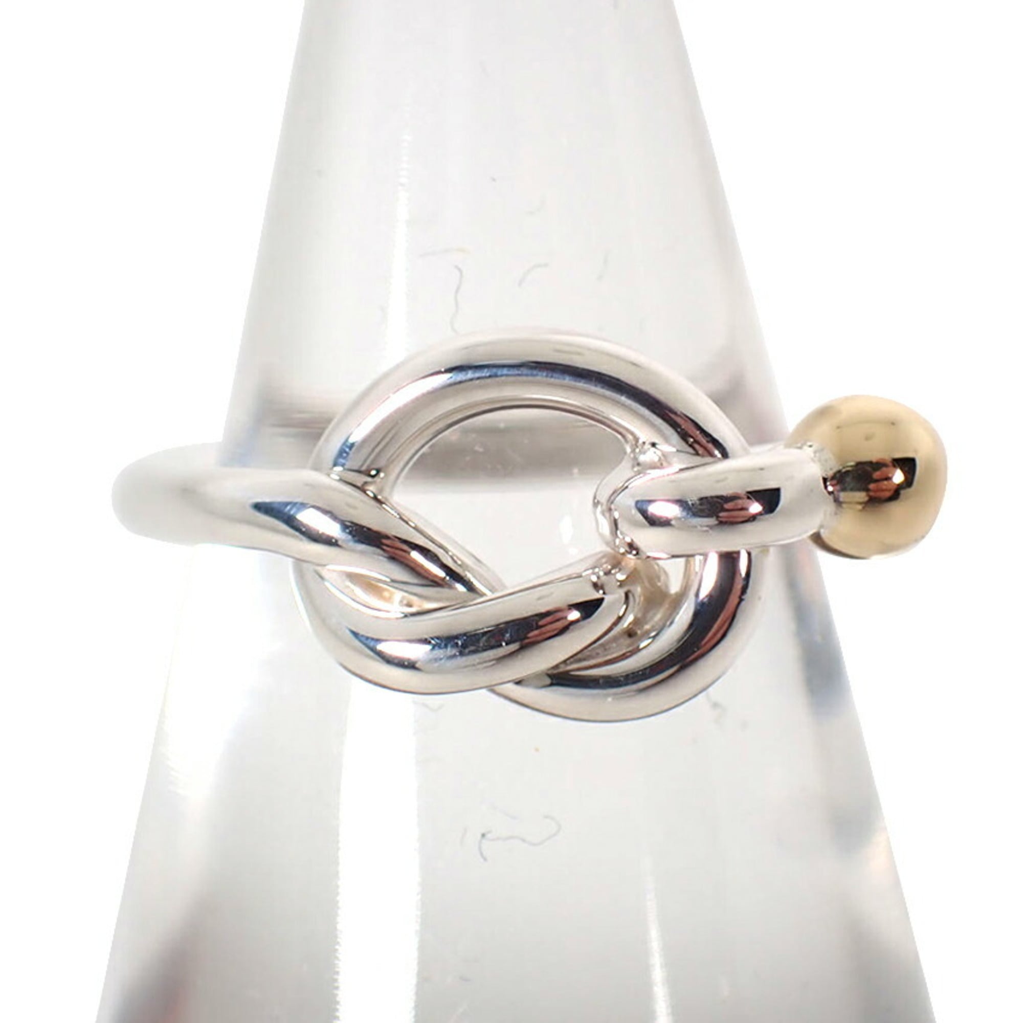 Tiffany Yellow Gold (18K) Sterling Silver 925 Band Ring (Pre-Owned)