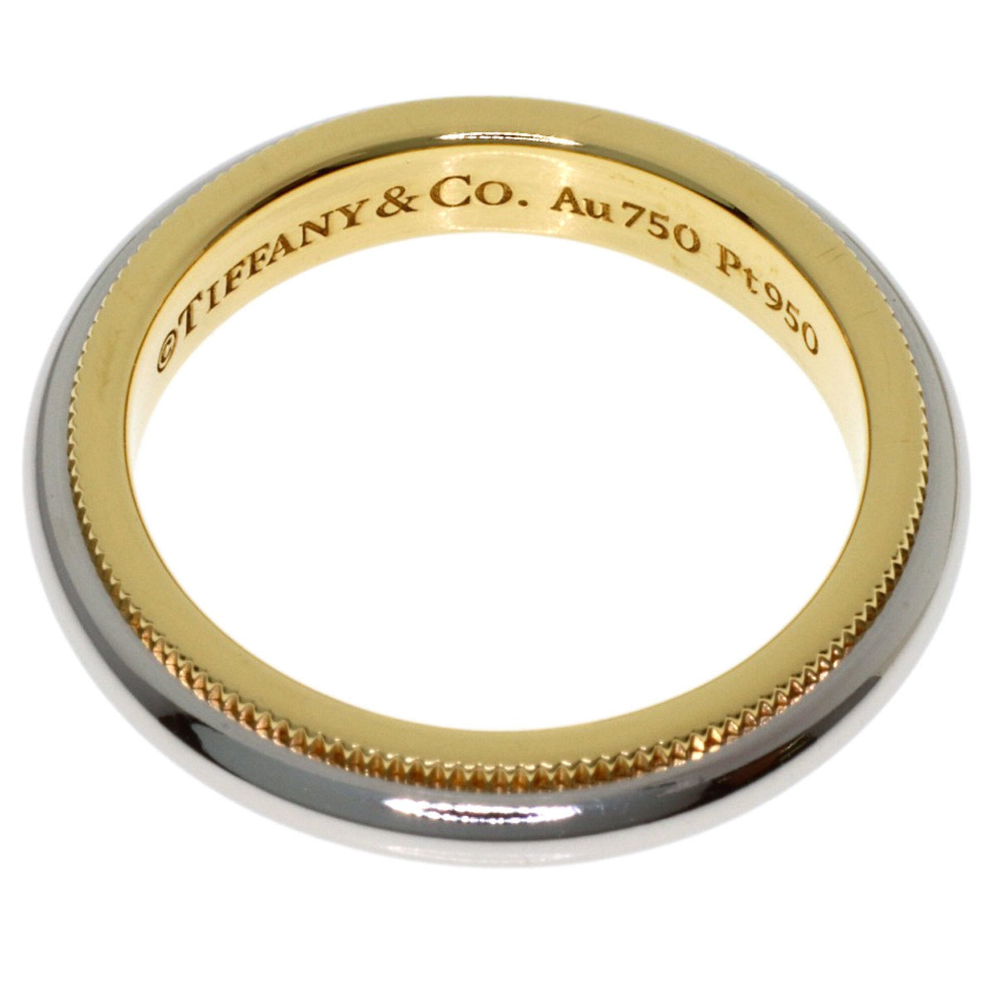 Tiffany Platinum Yellow Gold Yellow Gold (18K) Platinum 950 Band Ring (Pre-Owned)