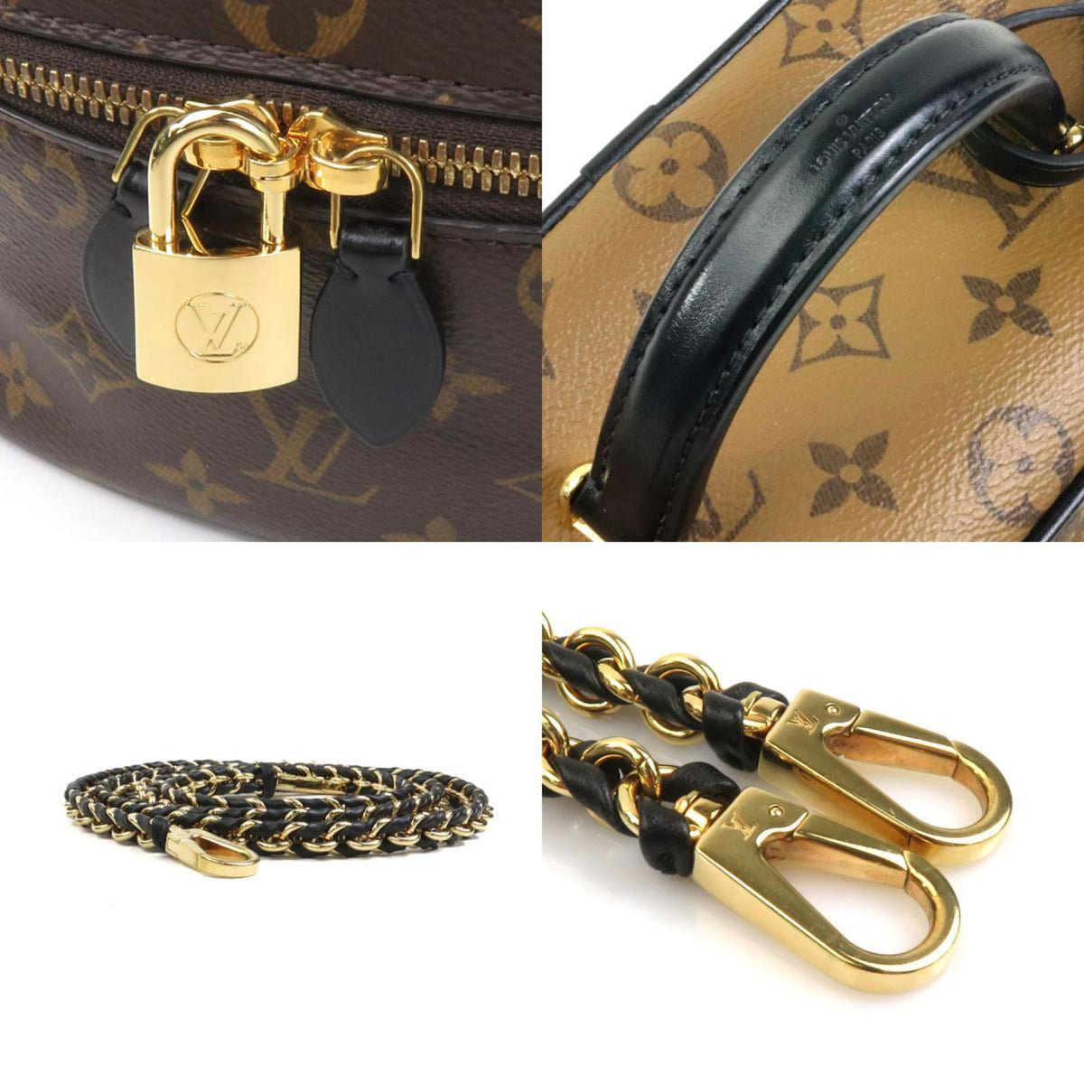 Louis Vuitton Brown Monogram Reverse Shoulder Bag Vanity Bag (Pre-Owned)