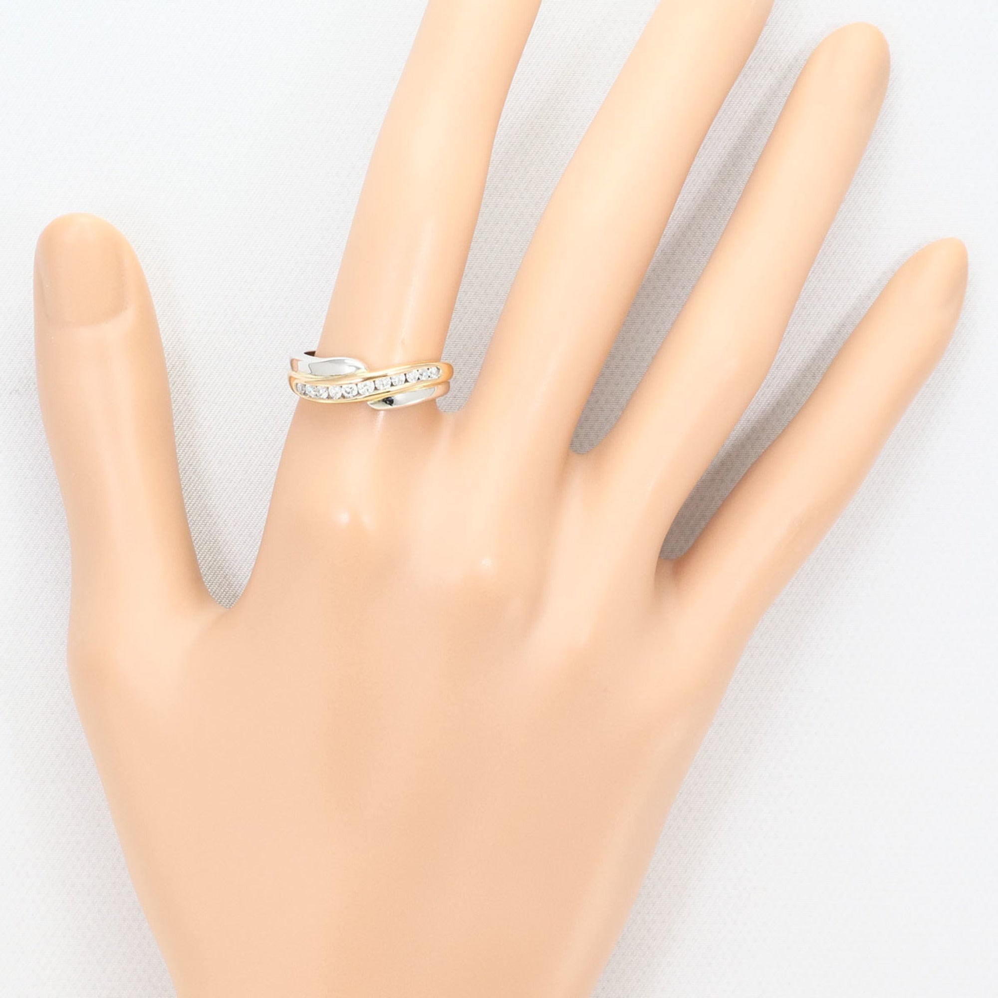 Unbranded Pink Gold White Gold Pink Gold (18K) White Gold (18K) Band Ring (Pre-Owned)