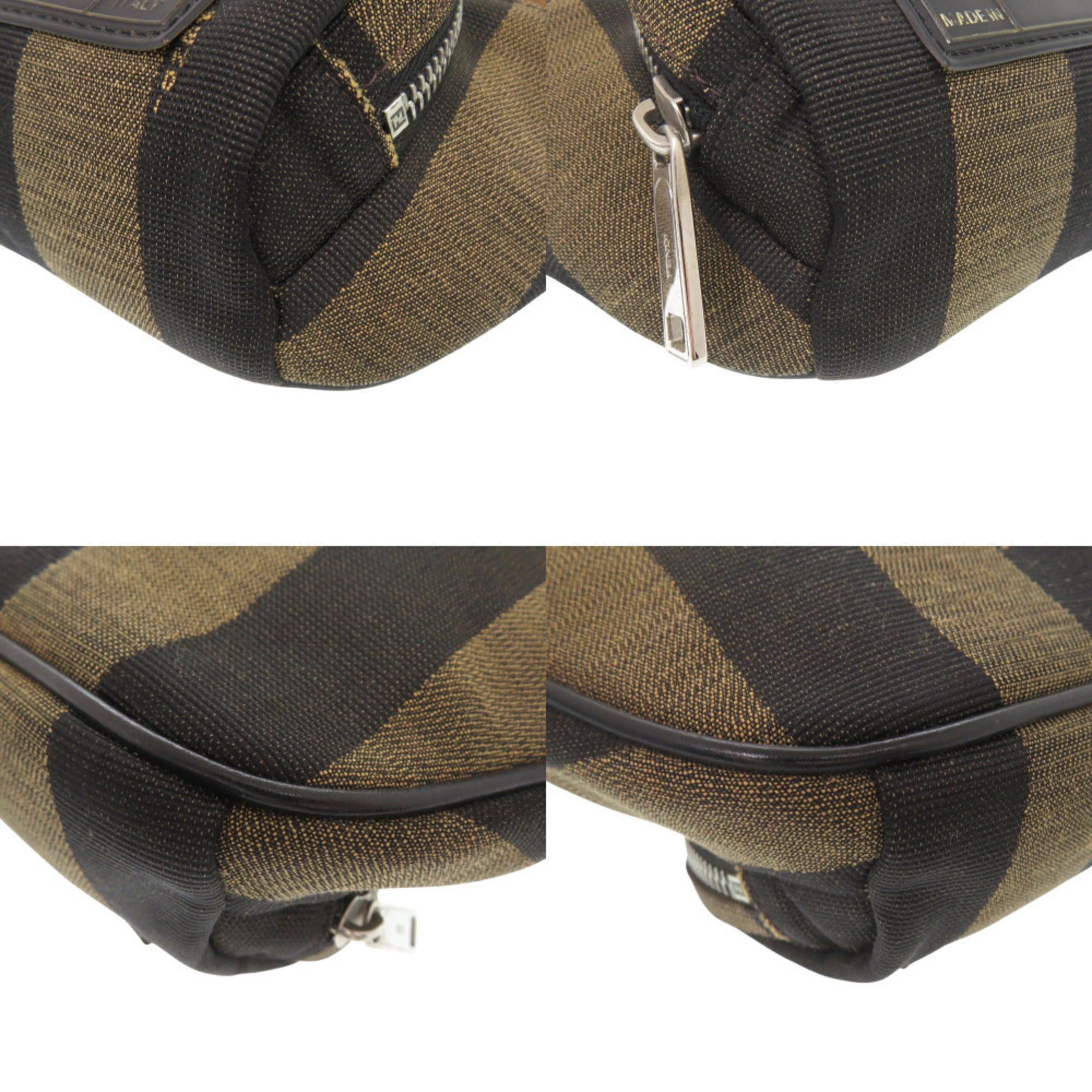 Fendi Brown Canvas Sling Bag (Pre-Owned)