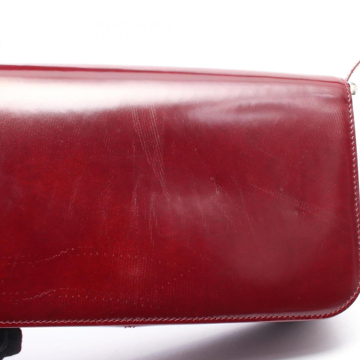 Cartier Panthère Bordeaux Leather Shoulder Bag (Pre-Owned)