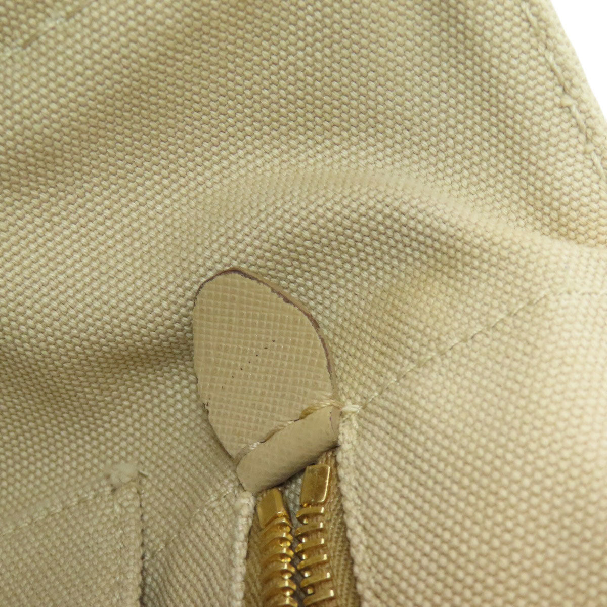 Prada Beige Canvas Handbag (Pre-Owned)
