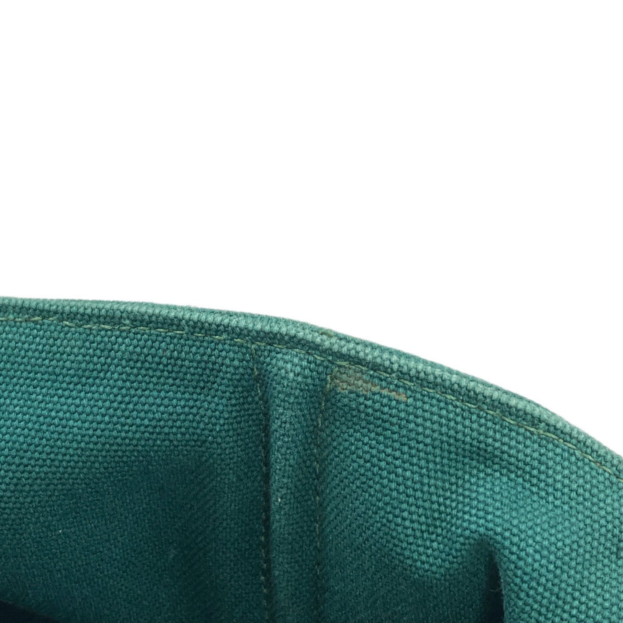 Prada Green Canvas Handbag (Pre-Owned)