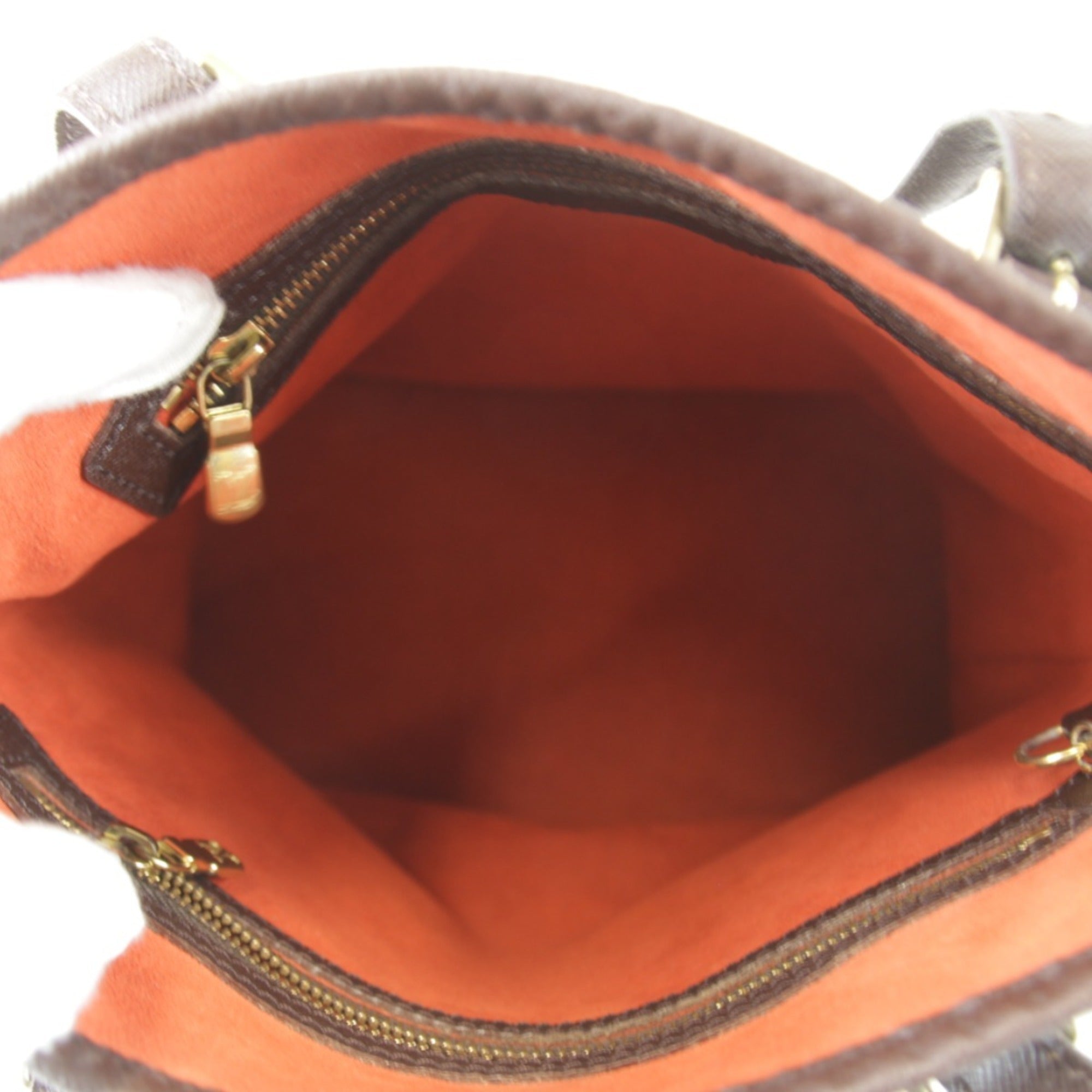 Louis Vuitton Black Damier Canvas Red Color White Damier Canvas Shoulder Bag (Pre-Owned)