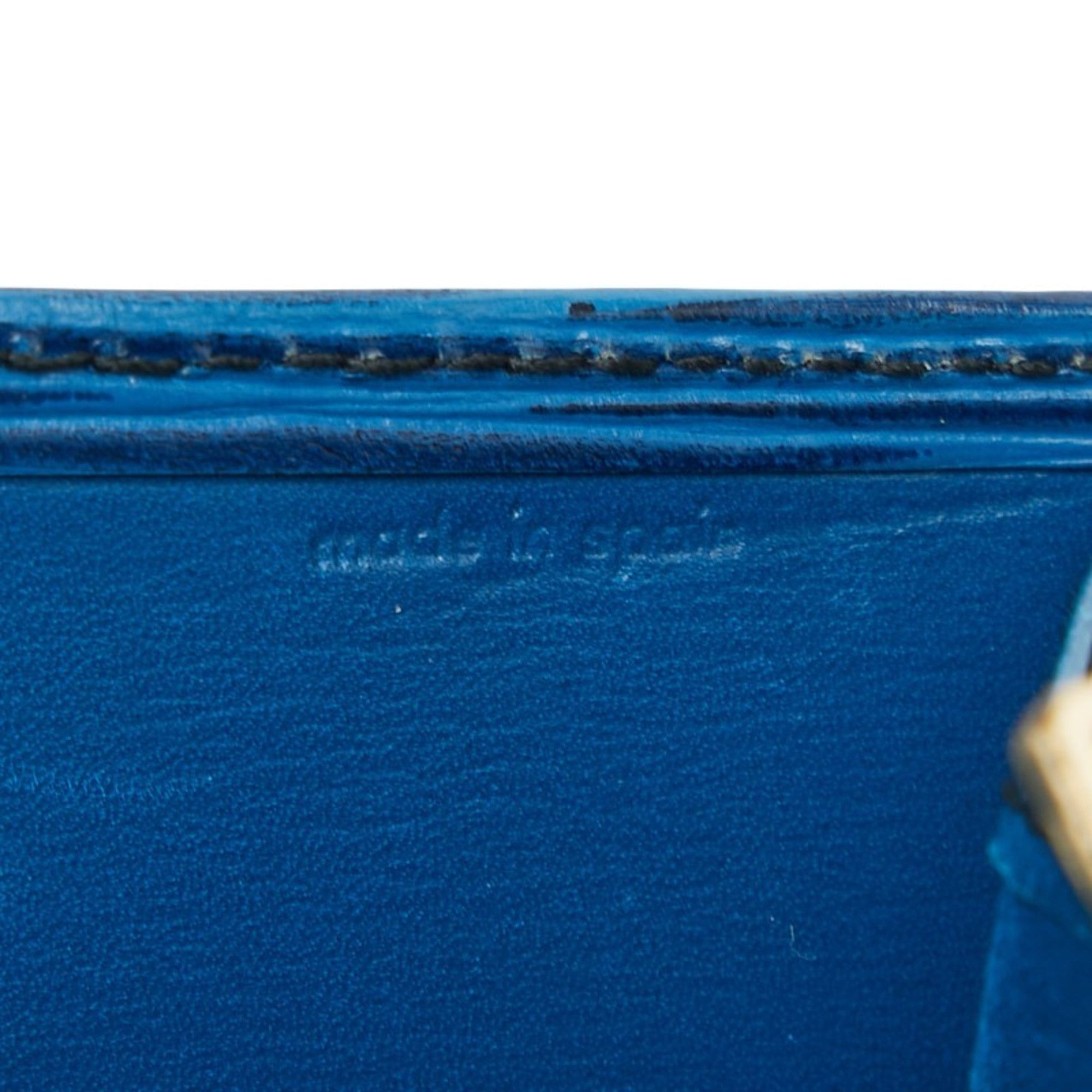 Louis Vuitton Epi Toledo Blue Leather Long Wallet (Bi-Fold) (Pre-Owned)
