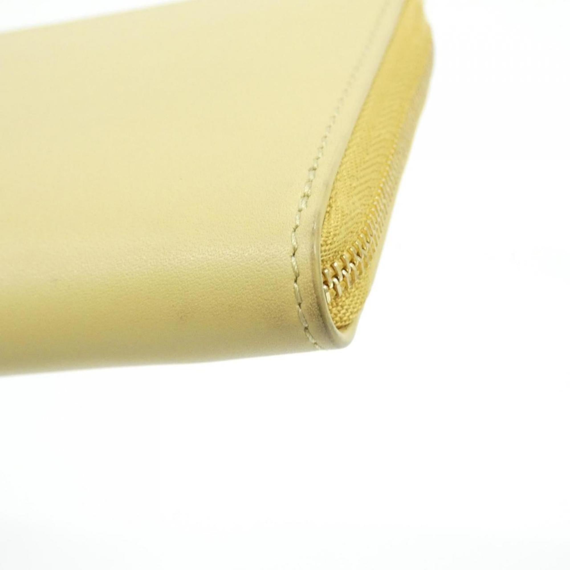 Loewe Yellow Leather Long Wallet (Bi-Fold) (Pre-Owned)