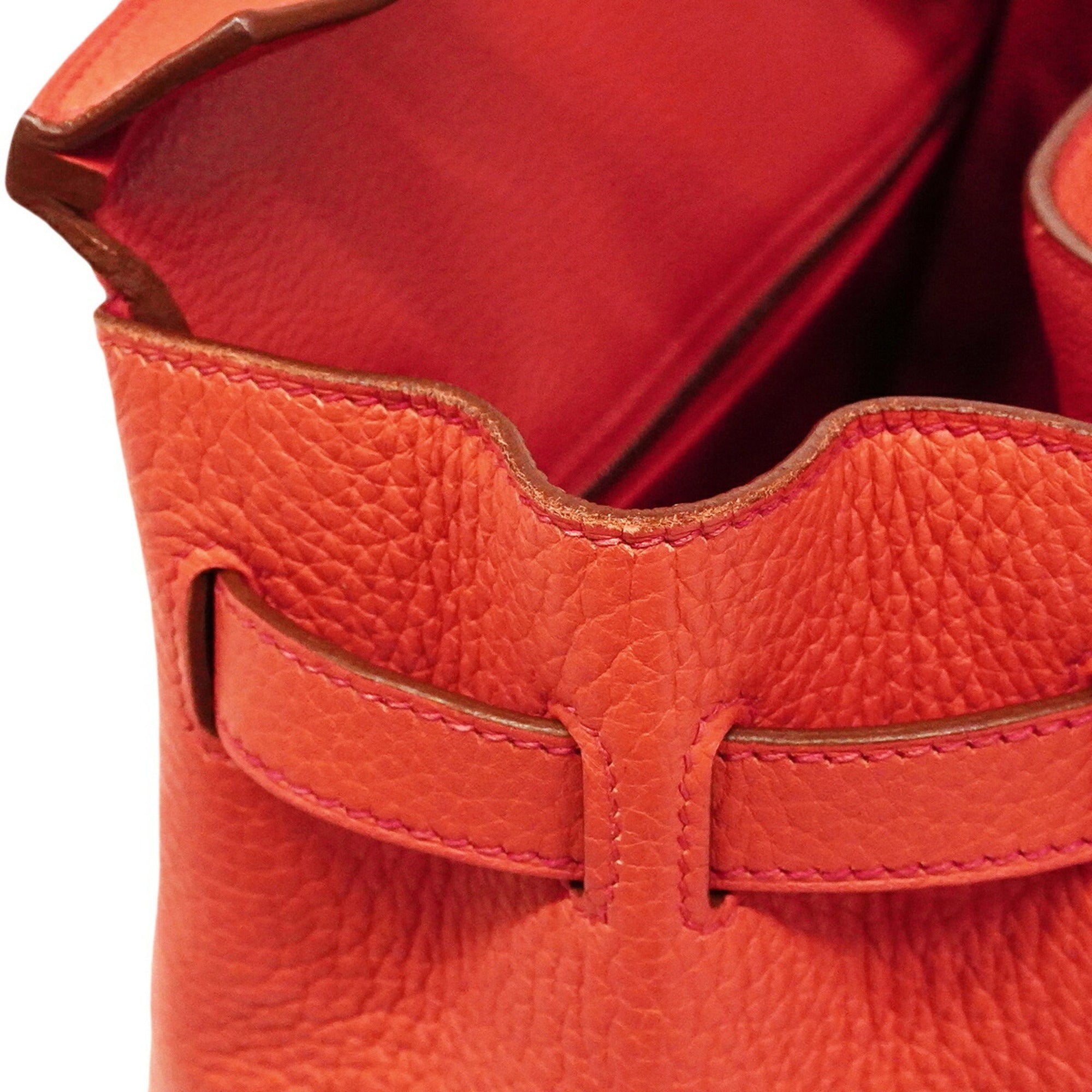 Hermes Bougainvillier Taurillon Clemence Leather Handbag (Pre-Owned)