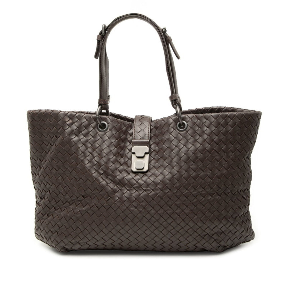 Bottega Veneta Brown Leather Handbag Tote Bag (Pre-Owned)