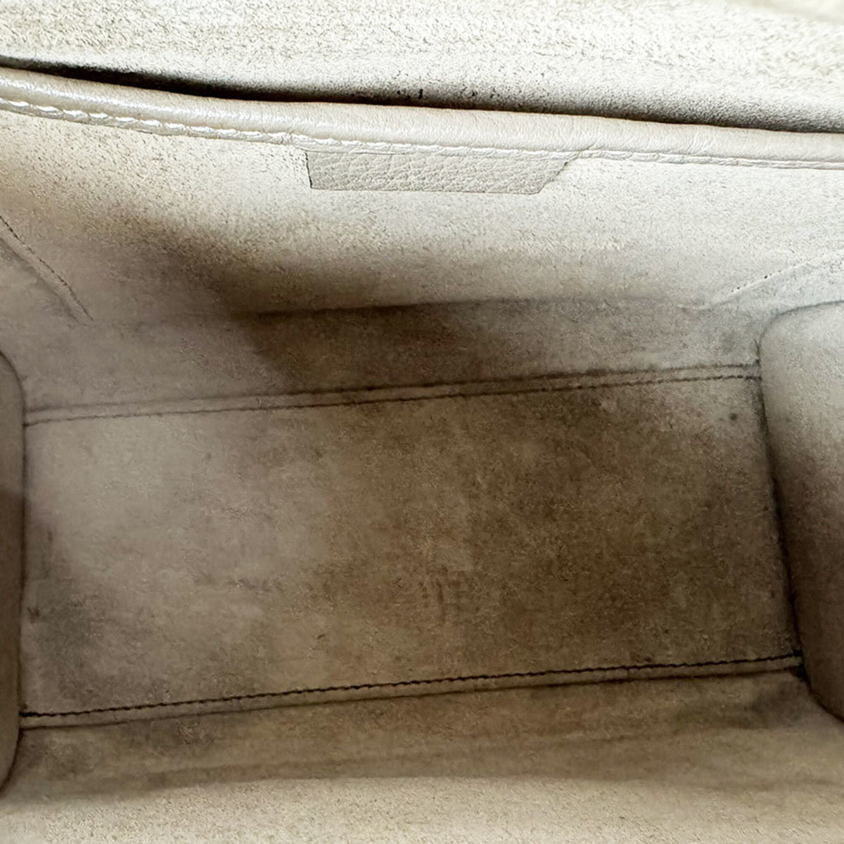 Celine Grayish Leather Handbag Shoulder Bag (Pre-Owned)