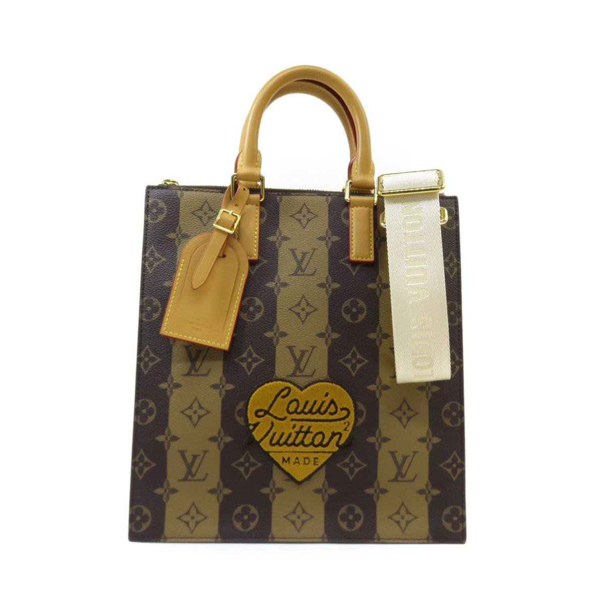 Louis Vuitton Gold Marron Shoulder Bag Tote Bag (Pre-Owned)