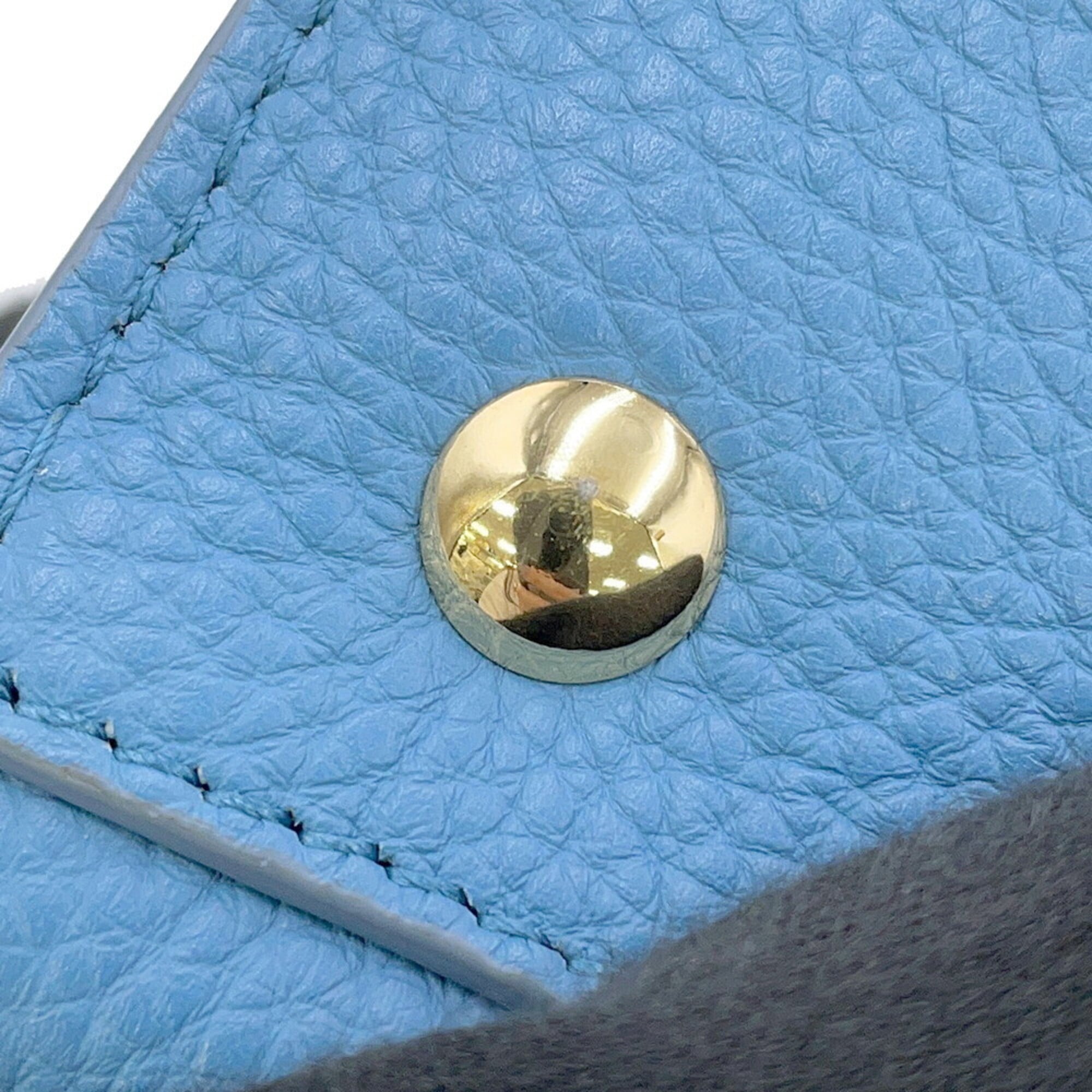Salvatore Ferragamo Blue Leather Handbag (Pre-Owned)