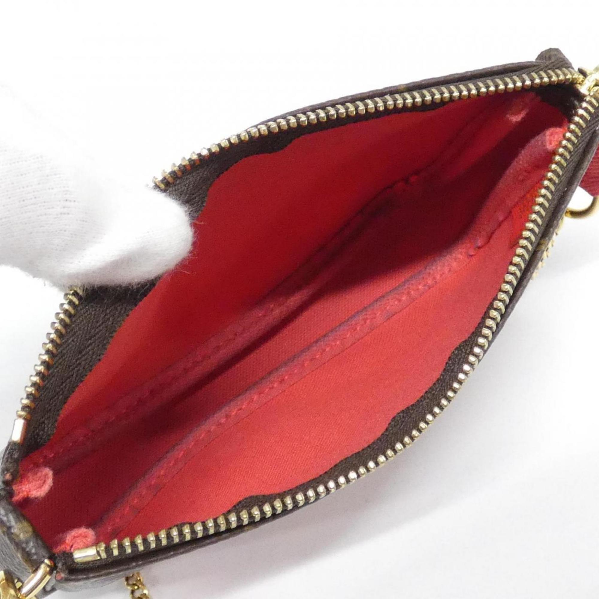 Louis Vuitton Marron Coated Canvas Pochette Pouch (Pre-Owned)