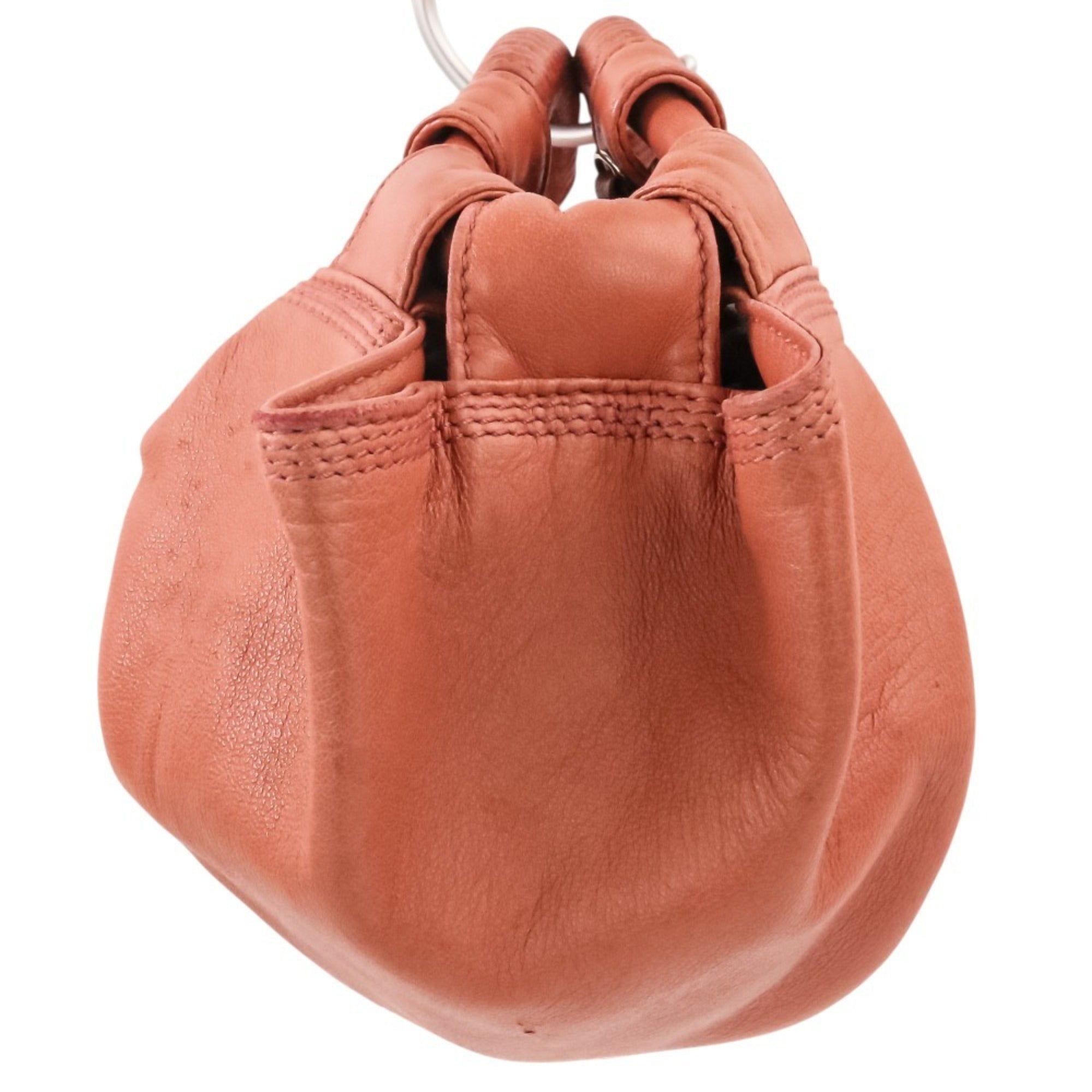 Loewe Nappa Aire Pink Leather Handbag Shoulder Bag (Pre-Owned)
