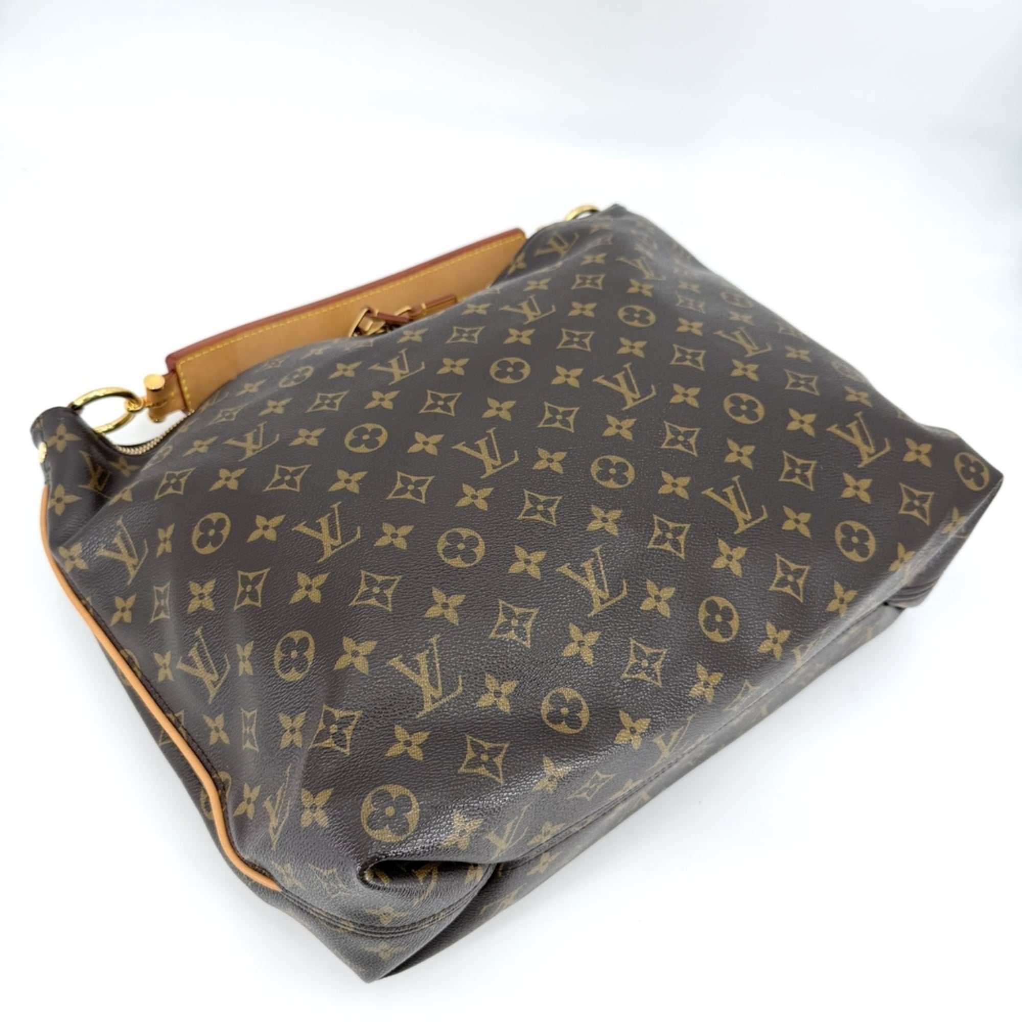 Louis Vuitton Brown Monogram Canvas Handbag (Pre-Owned)