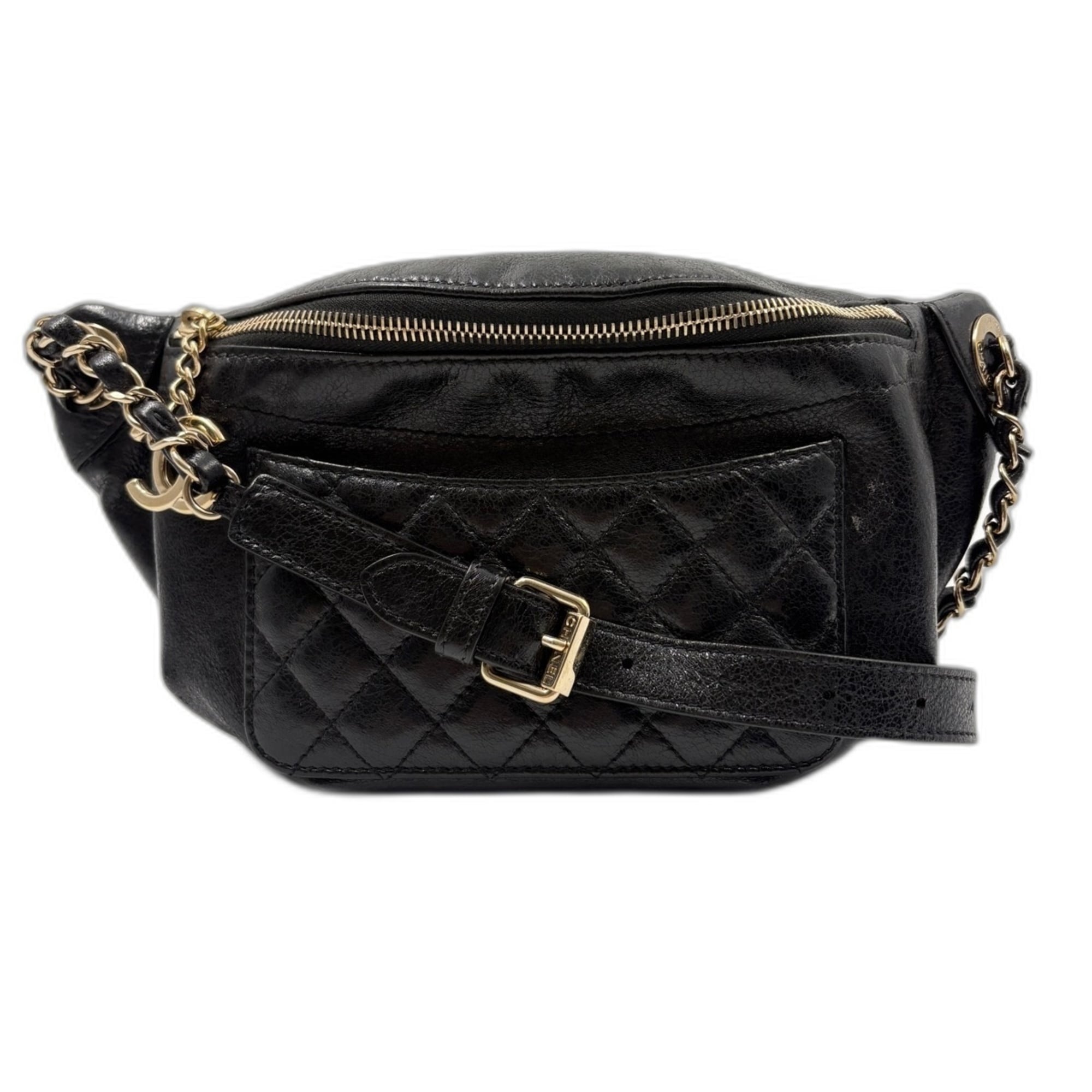 Chanel Matelasse Black Sling Bag (Pre-Owned)
