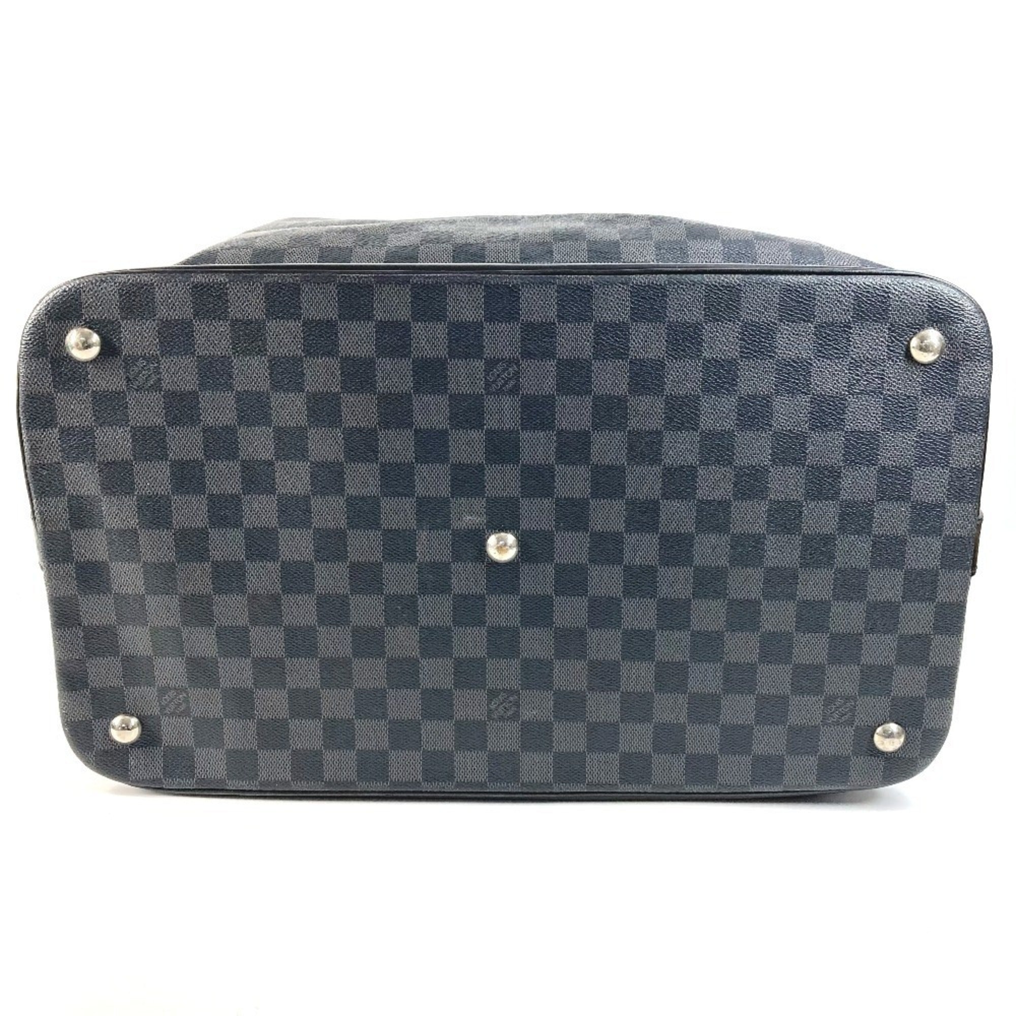 Louis Vuitton Black Damier Graphite Boston Bag Handbag (Pre-Owned)