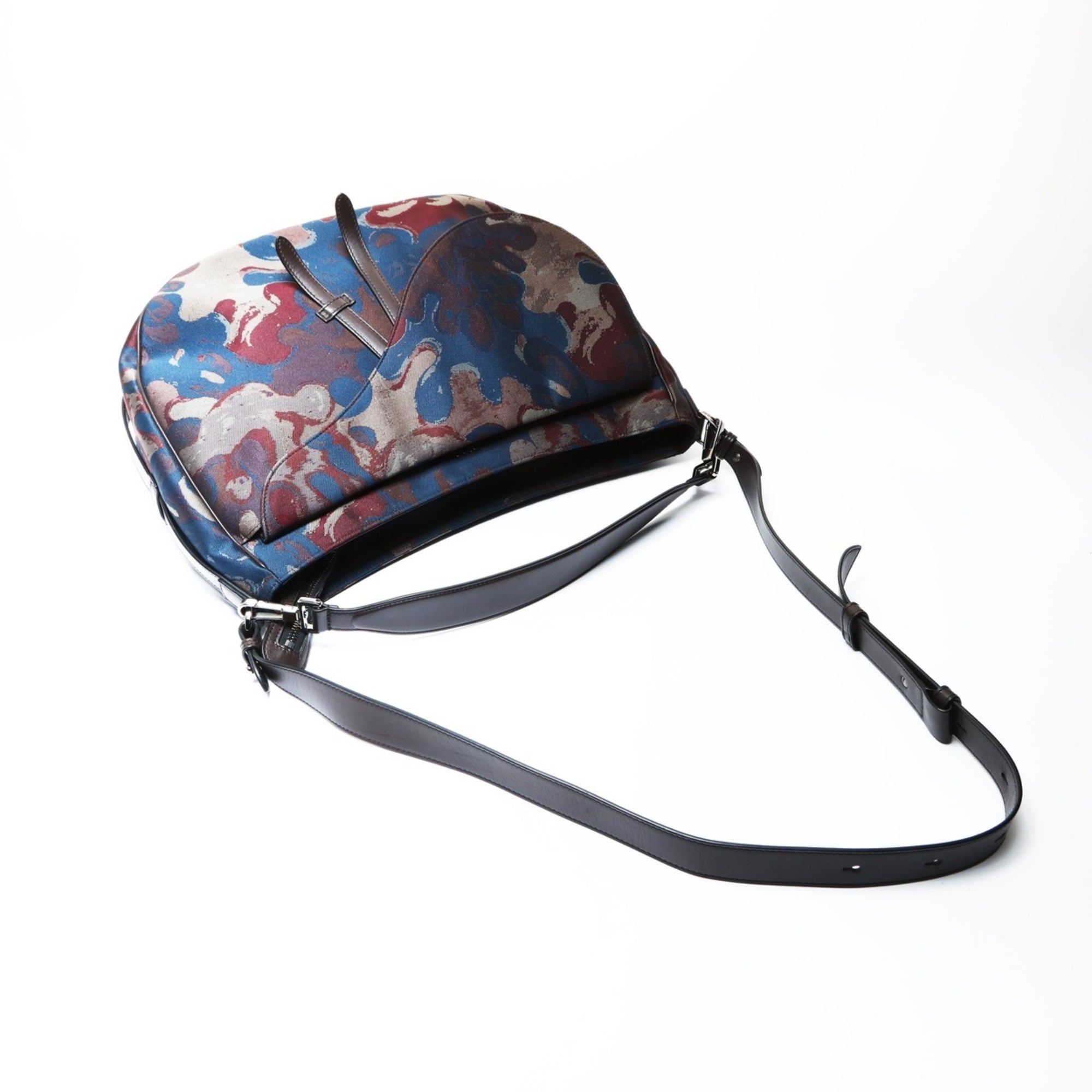 Christian Dior Multi-Color Saddle Bag Shoulder Bag (Pre-Owned)