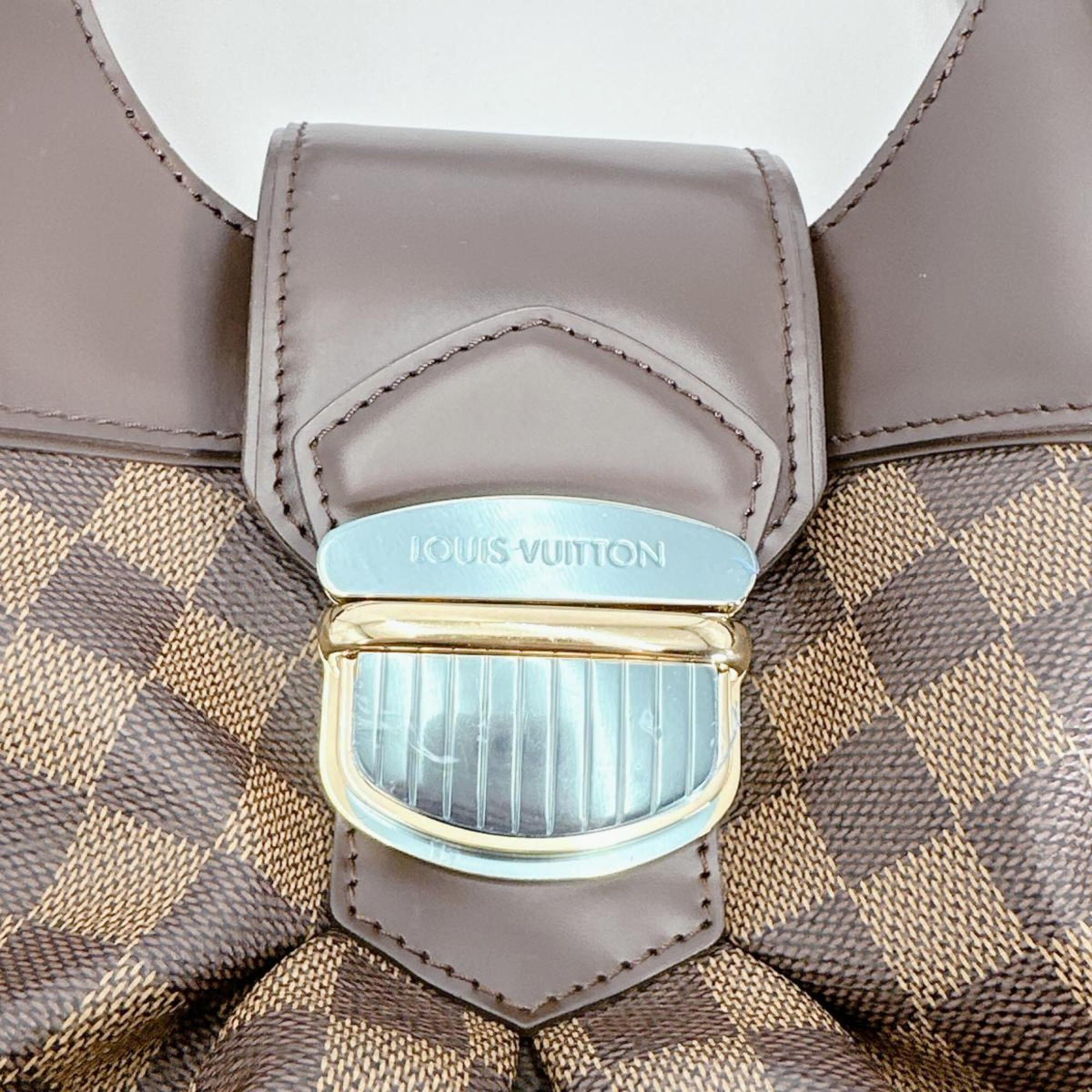 Louis Vuitton Damier Brown Damier Canvas Handbag Tote Bag (Pre-Owned)