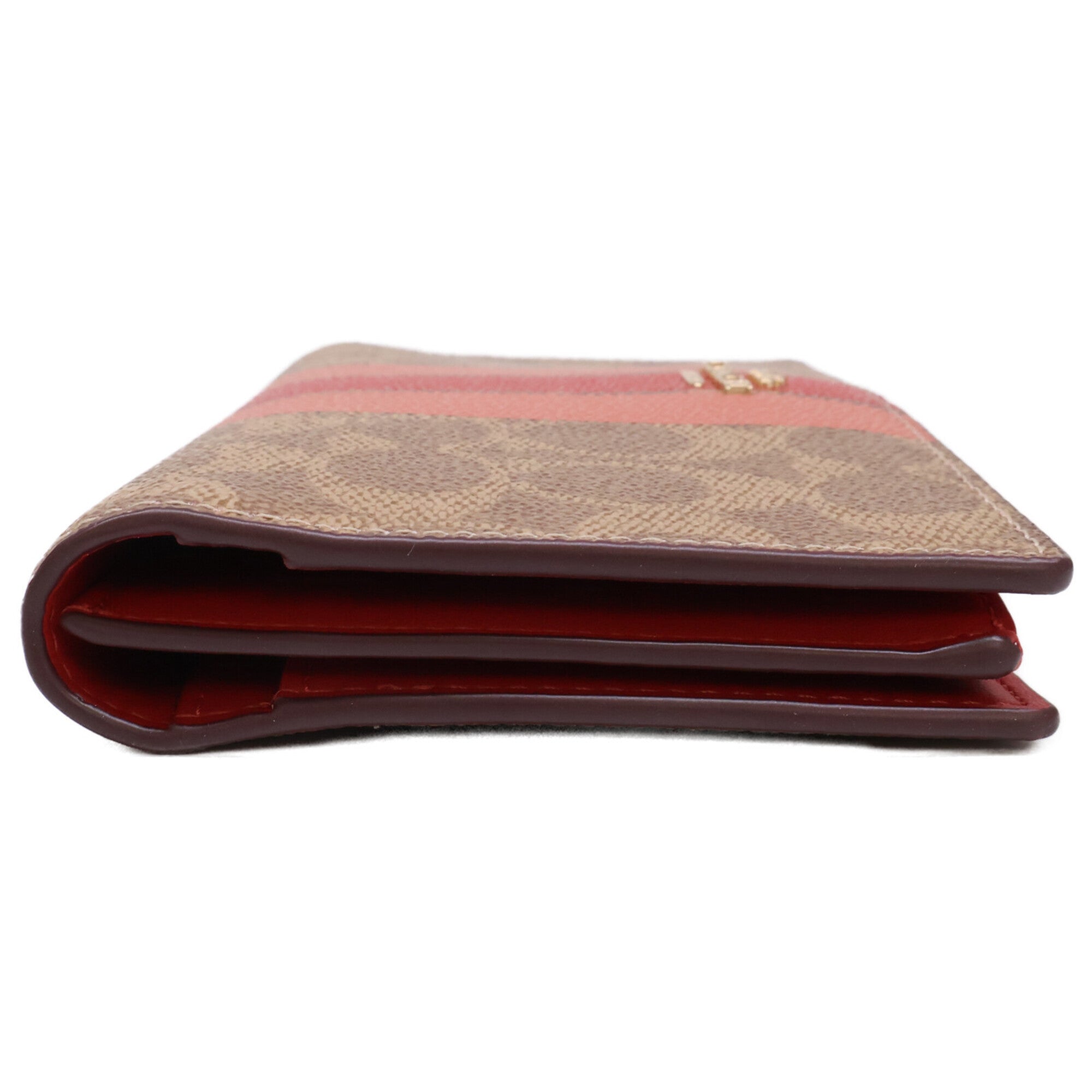 Coach Signature Multi-Color Coated Canvas Long Wallet (Bi-Fold) (Pre-Owned)