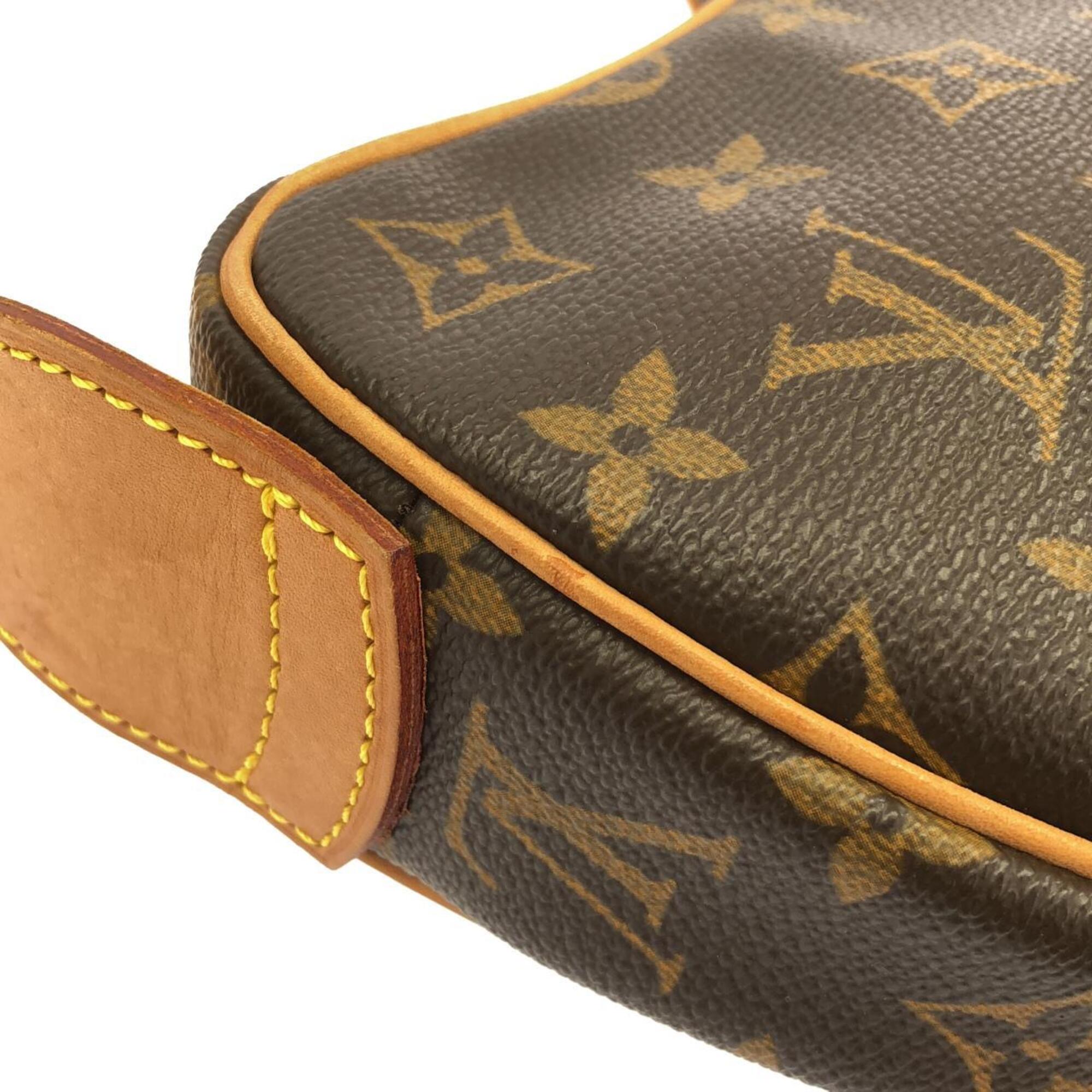 Louis Vuitton Marron Monogram Coated Canvas Shoulder Bag (Pre-Owned)