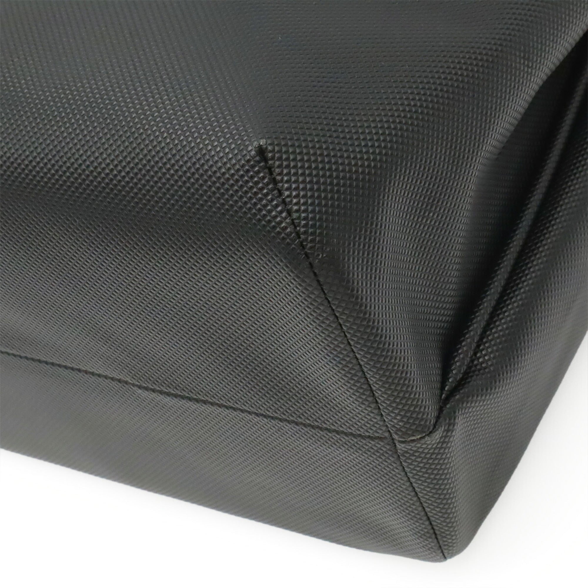 Bottega Veneta Black Dark Brown Coated Canvas Tote Bag (Pre-Owned)