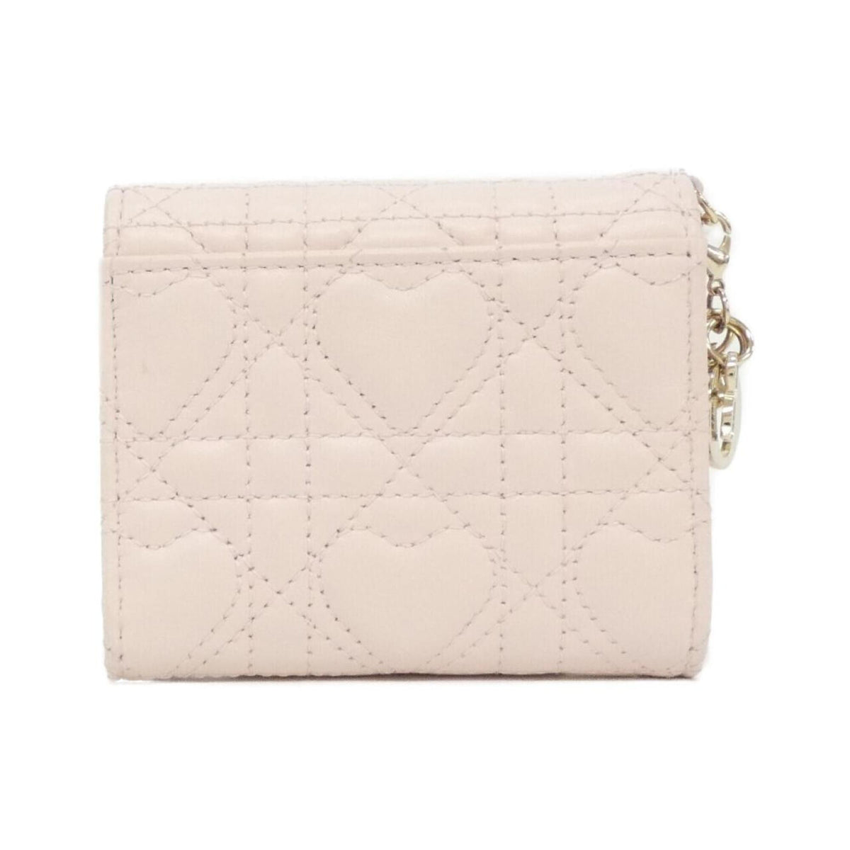 Christian Dior Pale Pink Leather Wallet (Bi-Fold) (Pre-Owned)