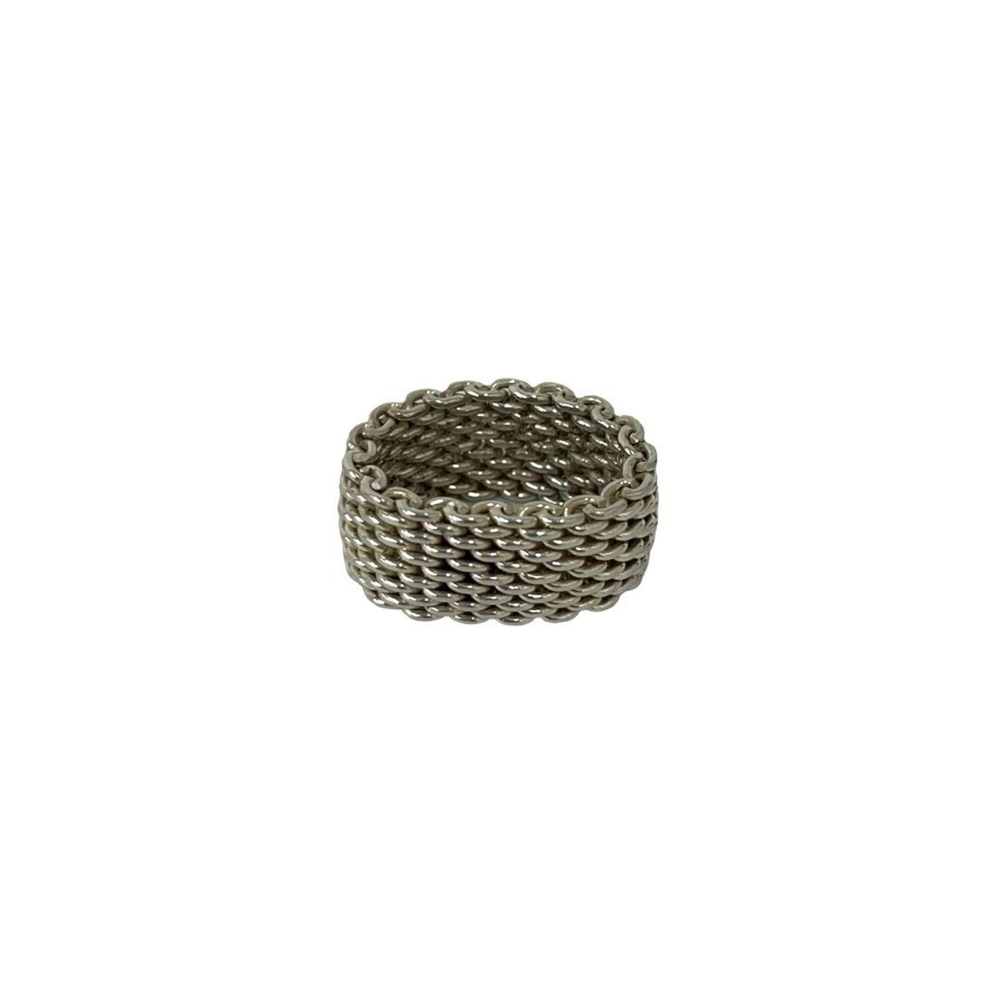 Tiffany Silver Silver 925 Band Ring (Pre-Owned)