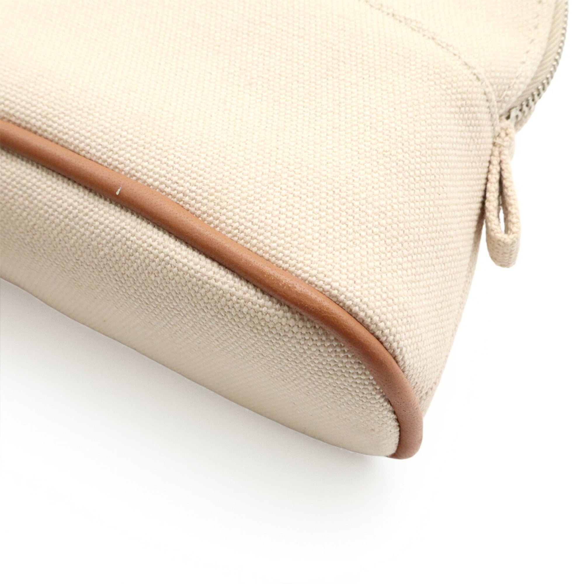 Hermes Natural Cotton Canvas Handbag Pouch (Pre-Owned)