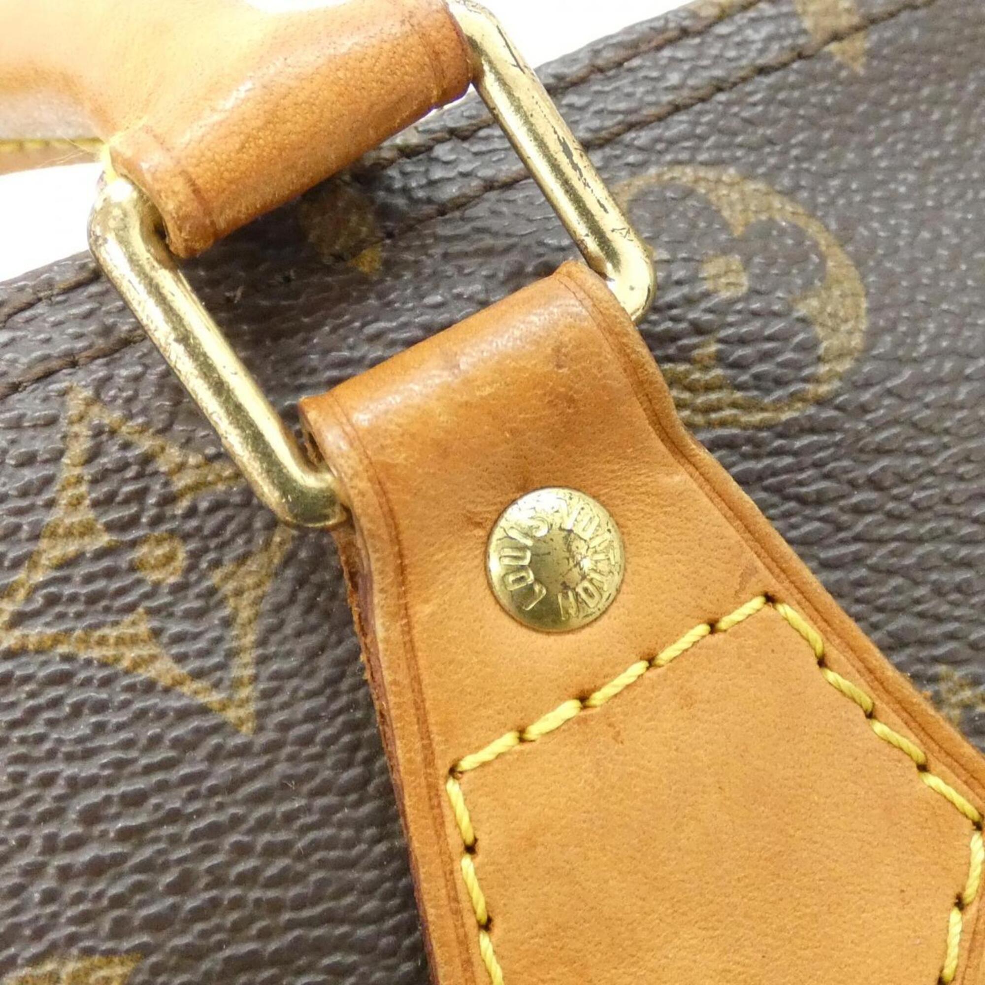 Louis Vuitton Monogram Marron Coated Canvas Boston Bag (Pre-Owned)