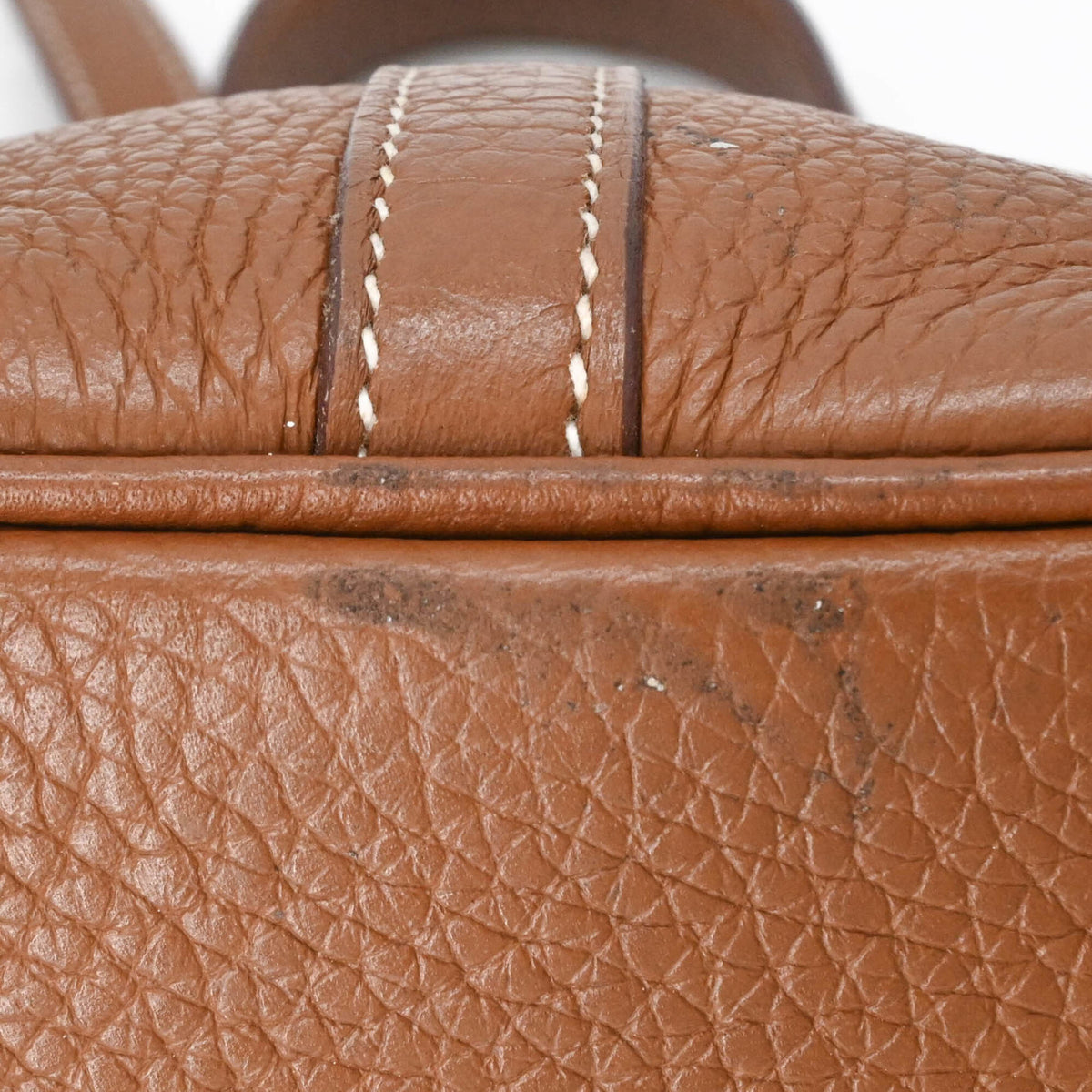 Hermes Picotin Gold Taurillon Clemence Leather Handbag (Pre-Owned)