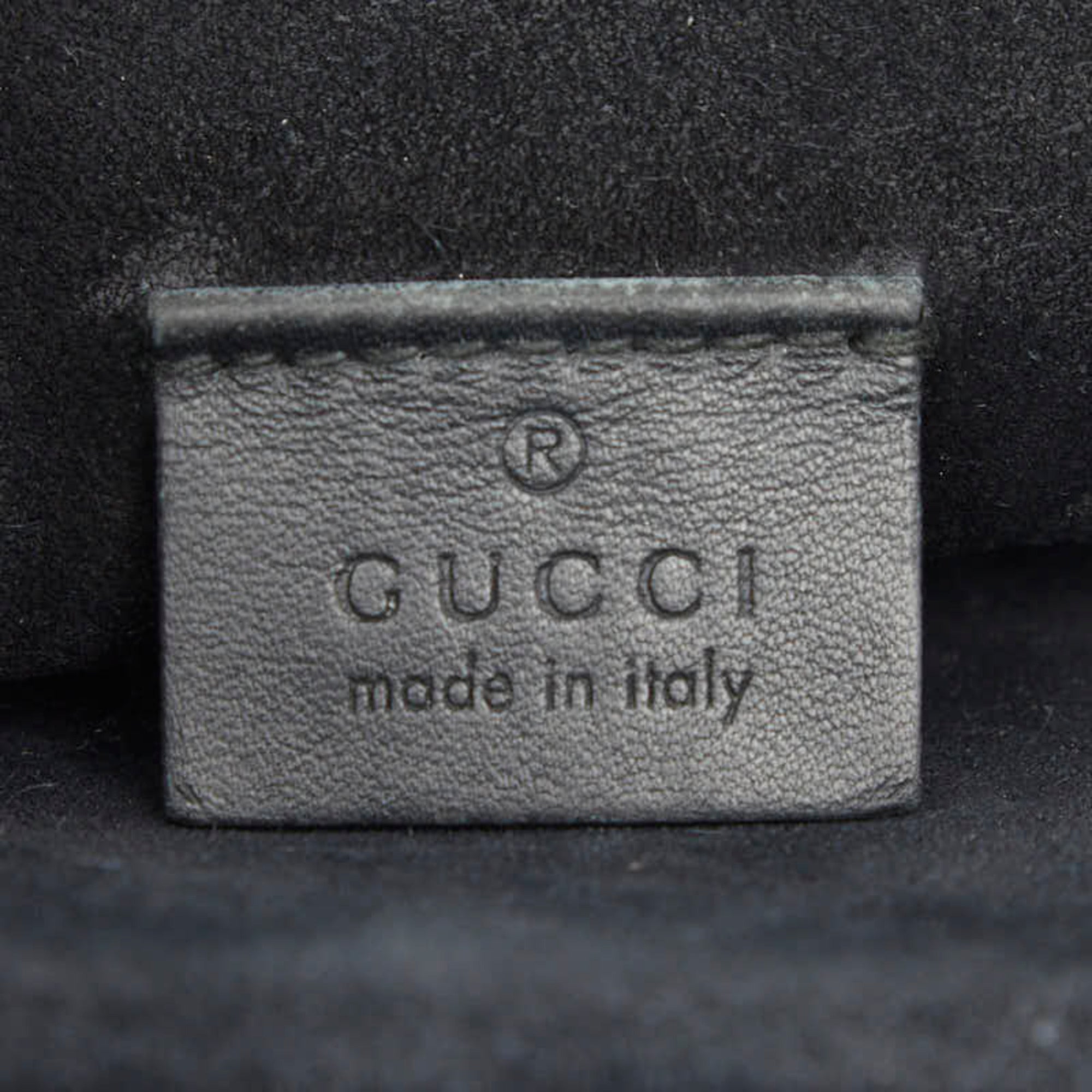 Gucci Beige Black Pvc Leather Shoulder Bag (Pre-Owned)
